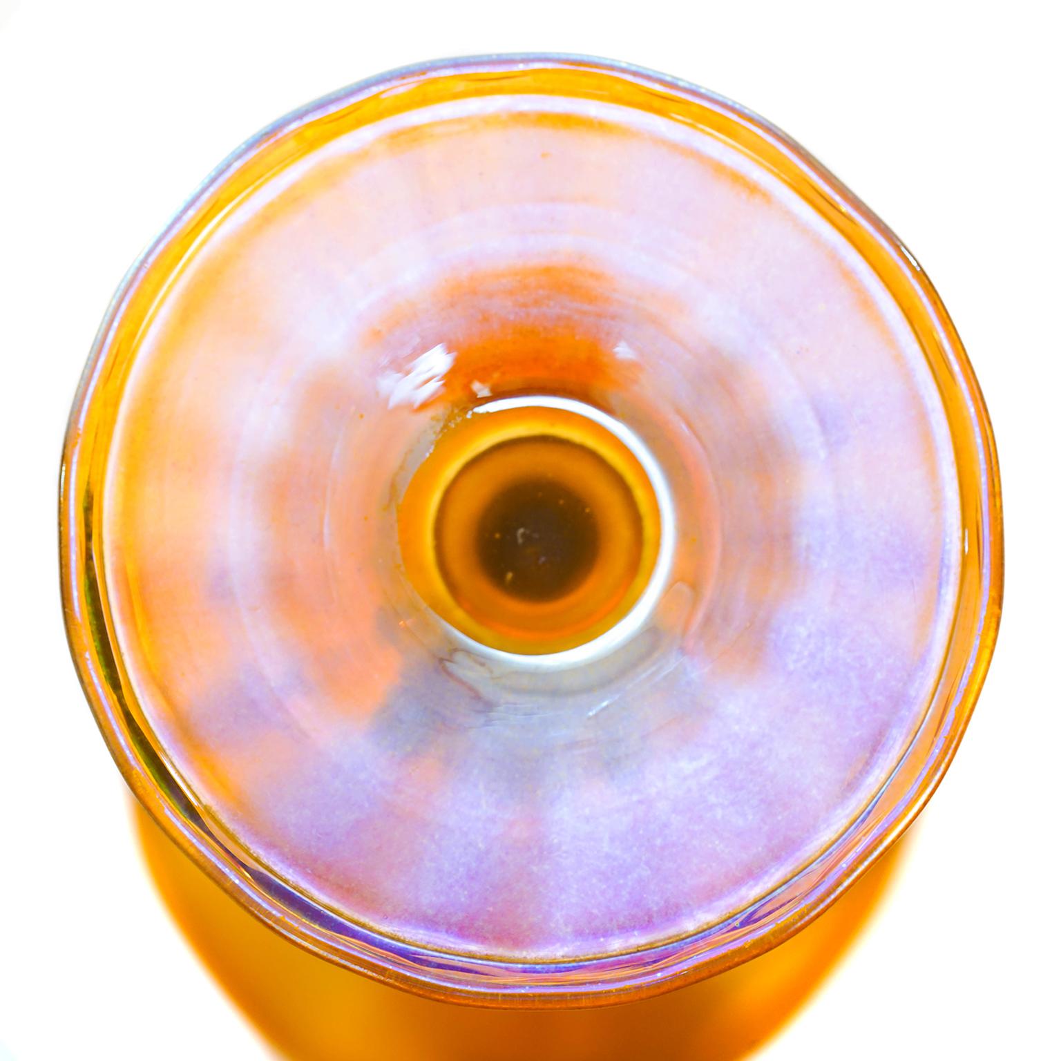 Juego de 12 copas de agua Durand Gold Lustre Art Glass en venta 2