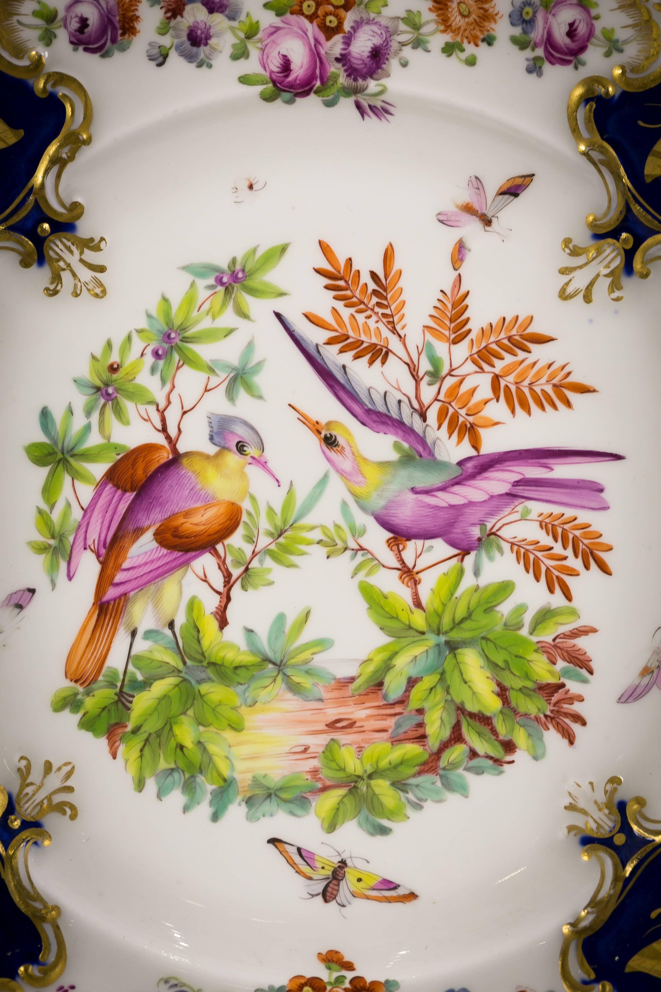 Set di 12 piatti di porcellana inglese, Coalbrookdale, circa 1850 in vendita 1