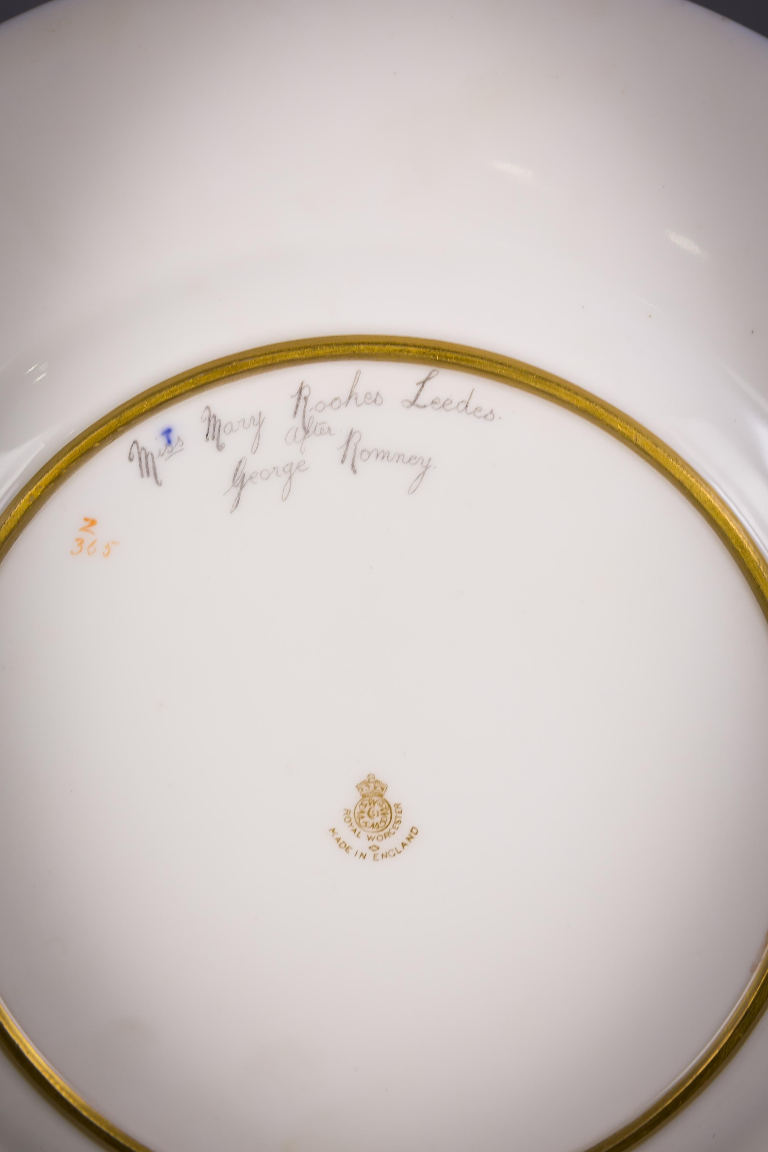 Satz von 12 englischen Porzellantellern, Royal Worcester, um 1890 im Zustand „Gut“ im Angebot in New York, NY