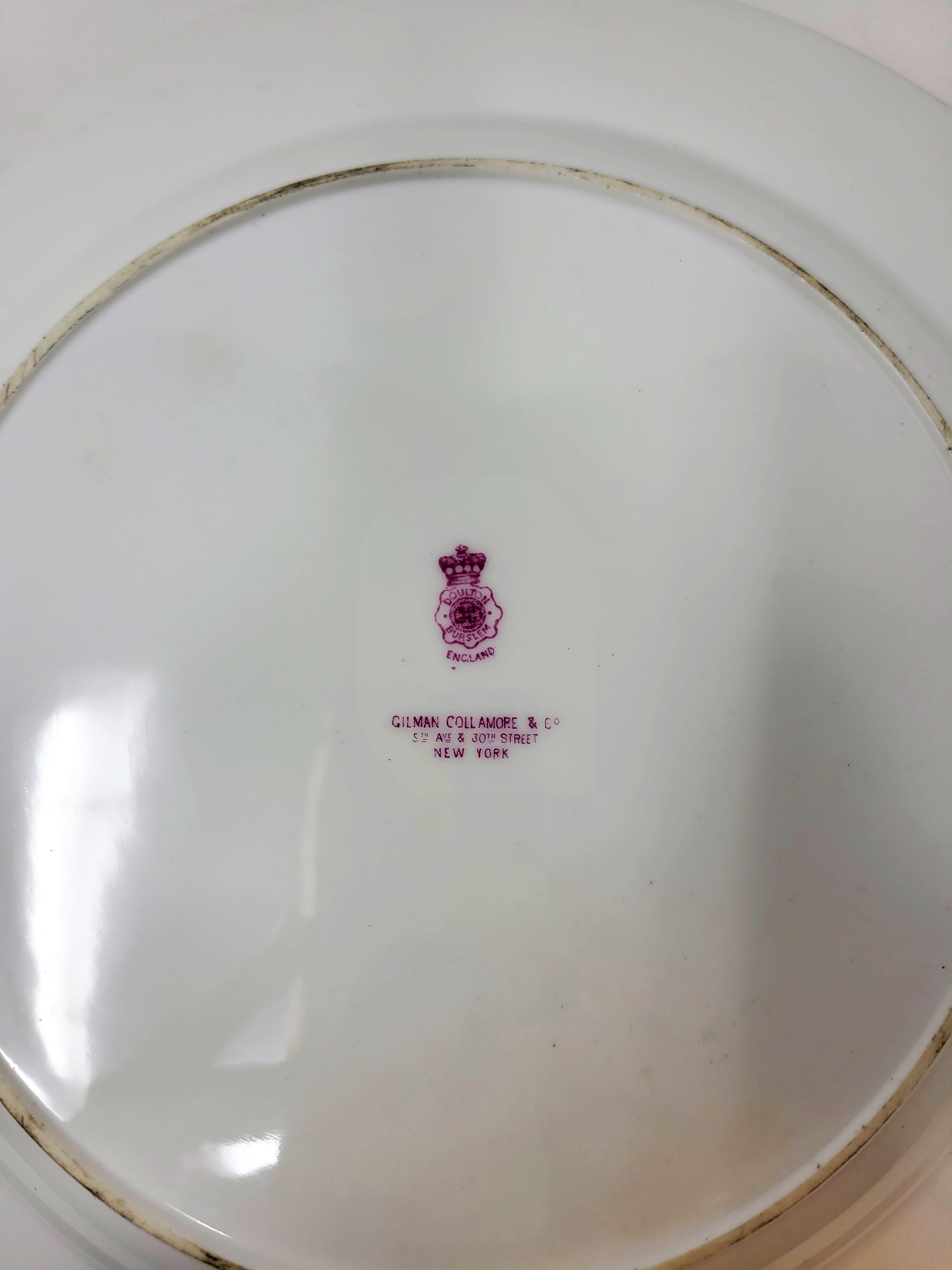European Set of 12 English Service Plates For Sale