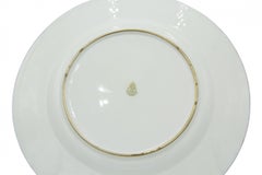 Set of 12 English Victorian Porcelain Dinner Plates