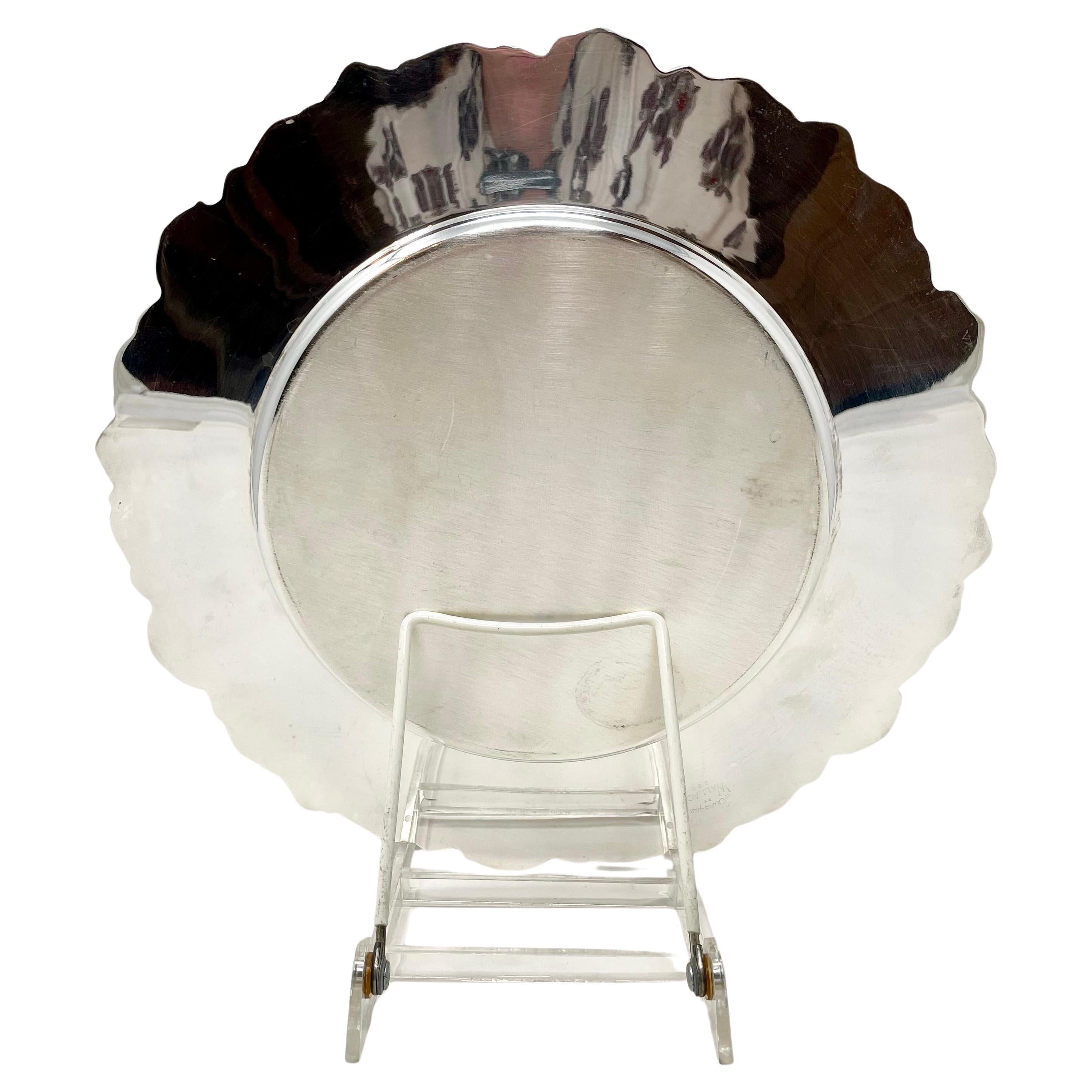 Silver Plate Set of 12 Estate American Silver-Plated Chargers Grande Baroque By 