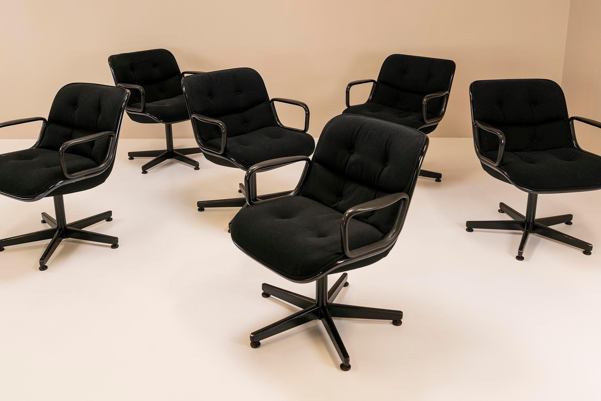 Ensemble de 12 chaises Executive « Pollock » de Charles Pollock pour Knoll, États-Unis, 1963 6