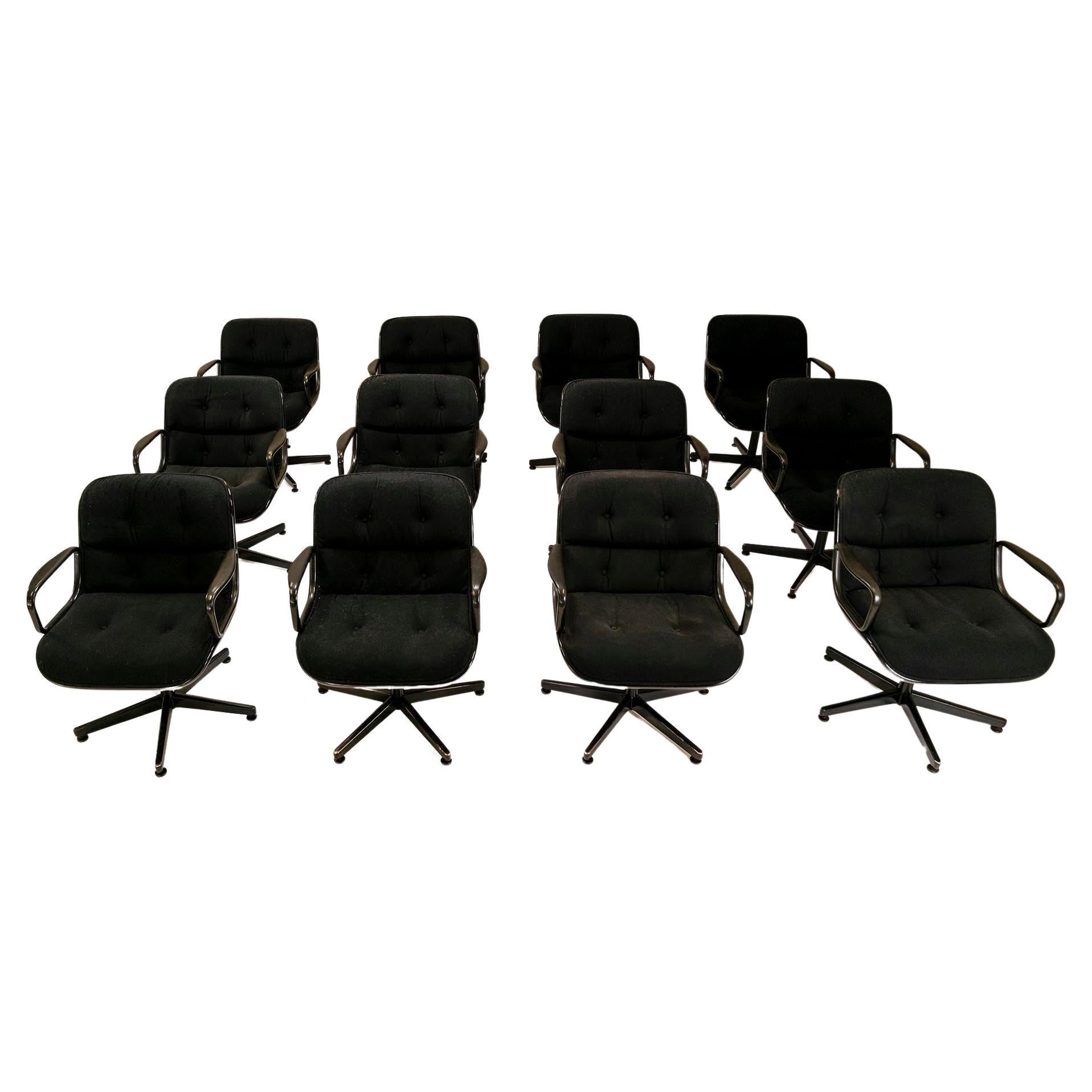 Set of 12 Executive "Pollock" Chairs by Charles Pollock for Knoll, USA, 1963