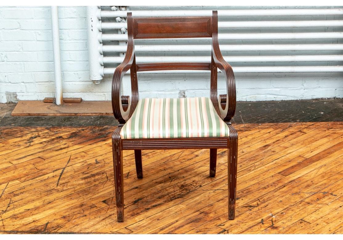 Set of 12 Fine Form 1820 Regency Mahogany Dining Chairs 4
