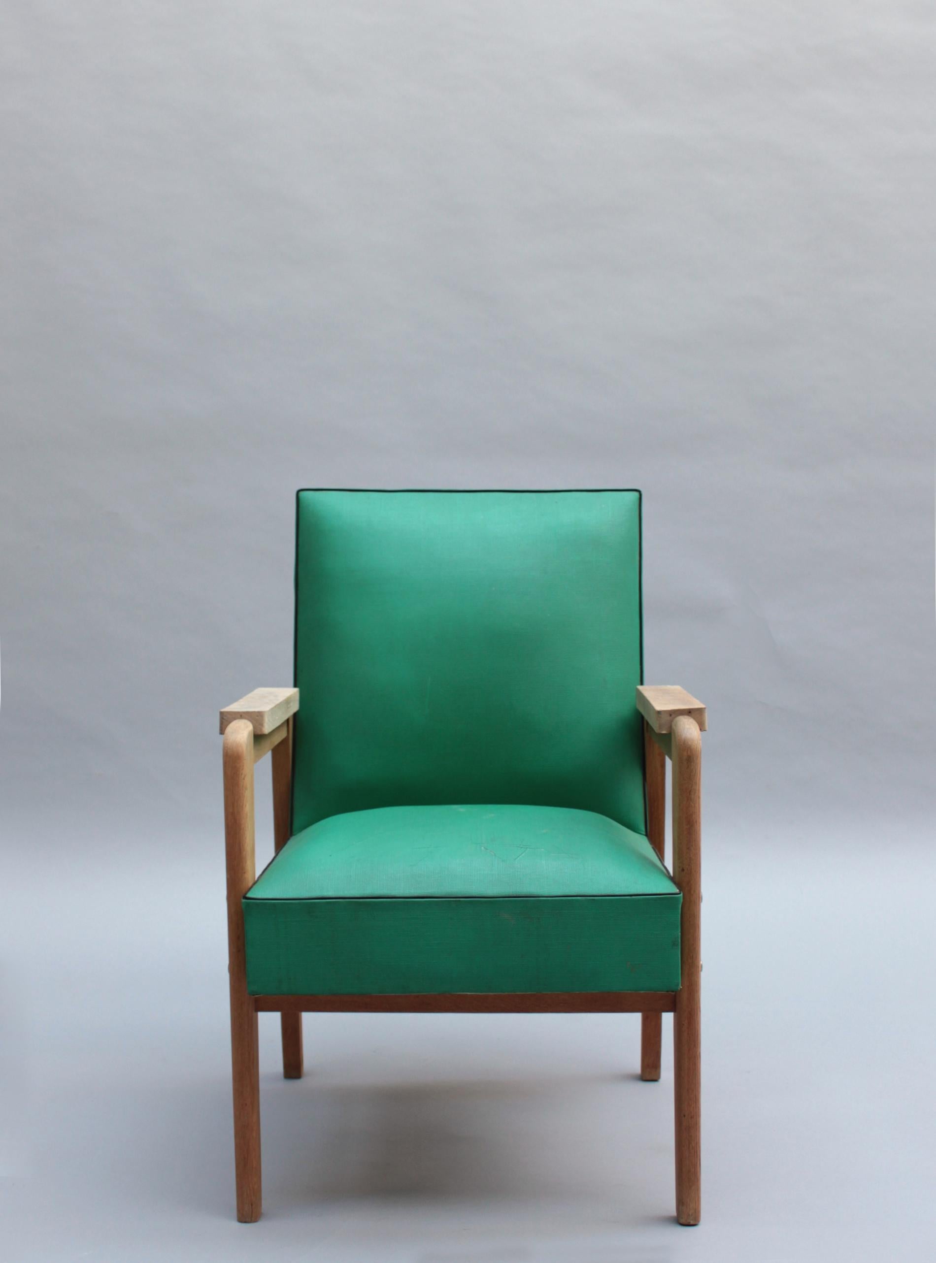 Mid-Century Modern Ensemble de 12 fauteuils en chêne des années 1950 de Marcel Gascoin en vente