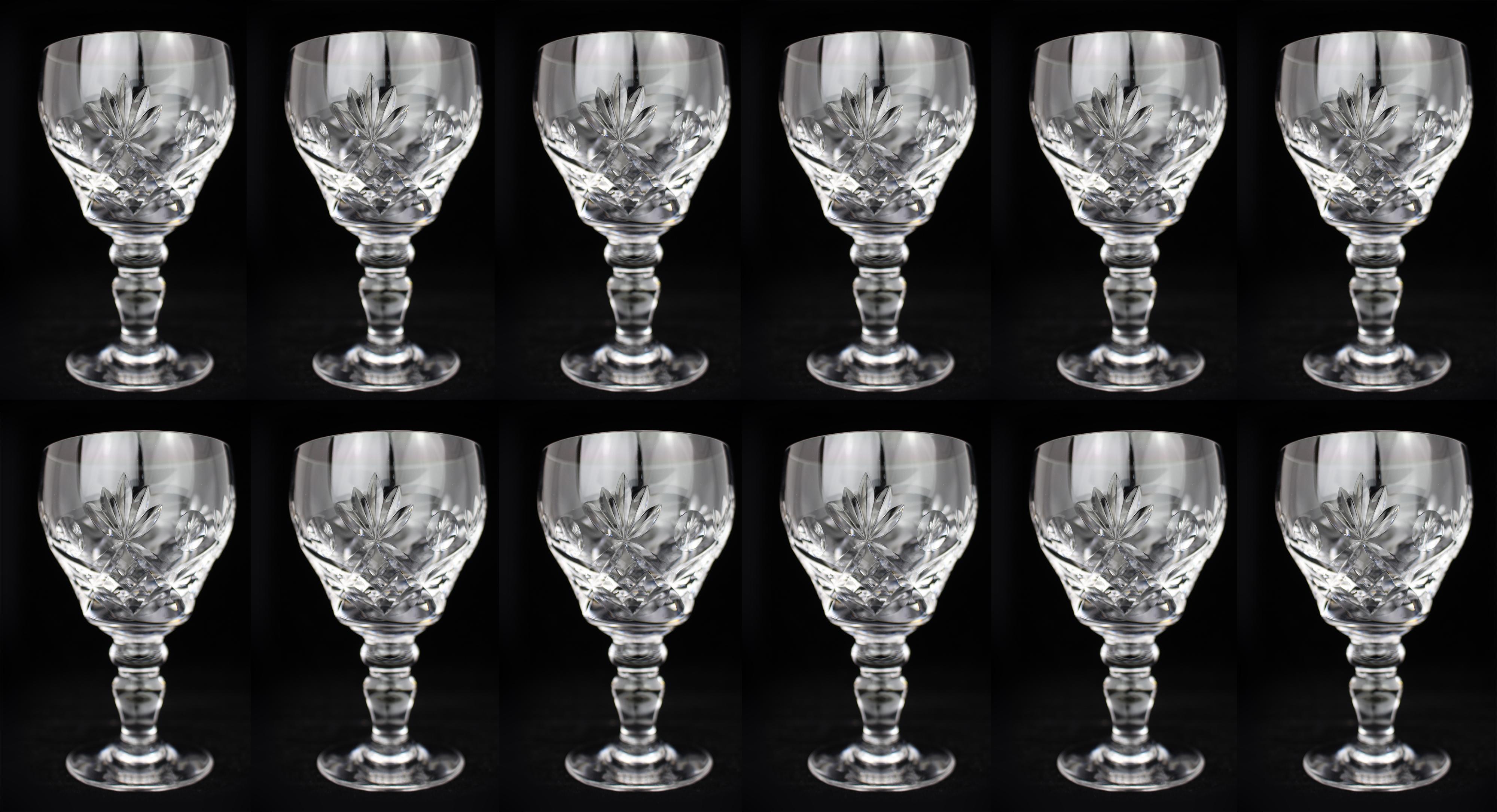 Set of 12 Fine Royal Brierley Elizabeth Cut Wine Glasses


Beautiful collection of 12 Royal Brierley crystal dessert wine glasses 

Fully hand crafted and of a superb weight. Cut in the Elizabeth pattern

Each glass measures 7 x 7 x 12 (height)