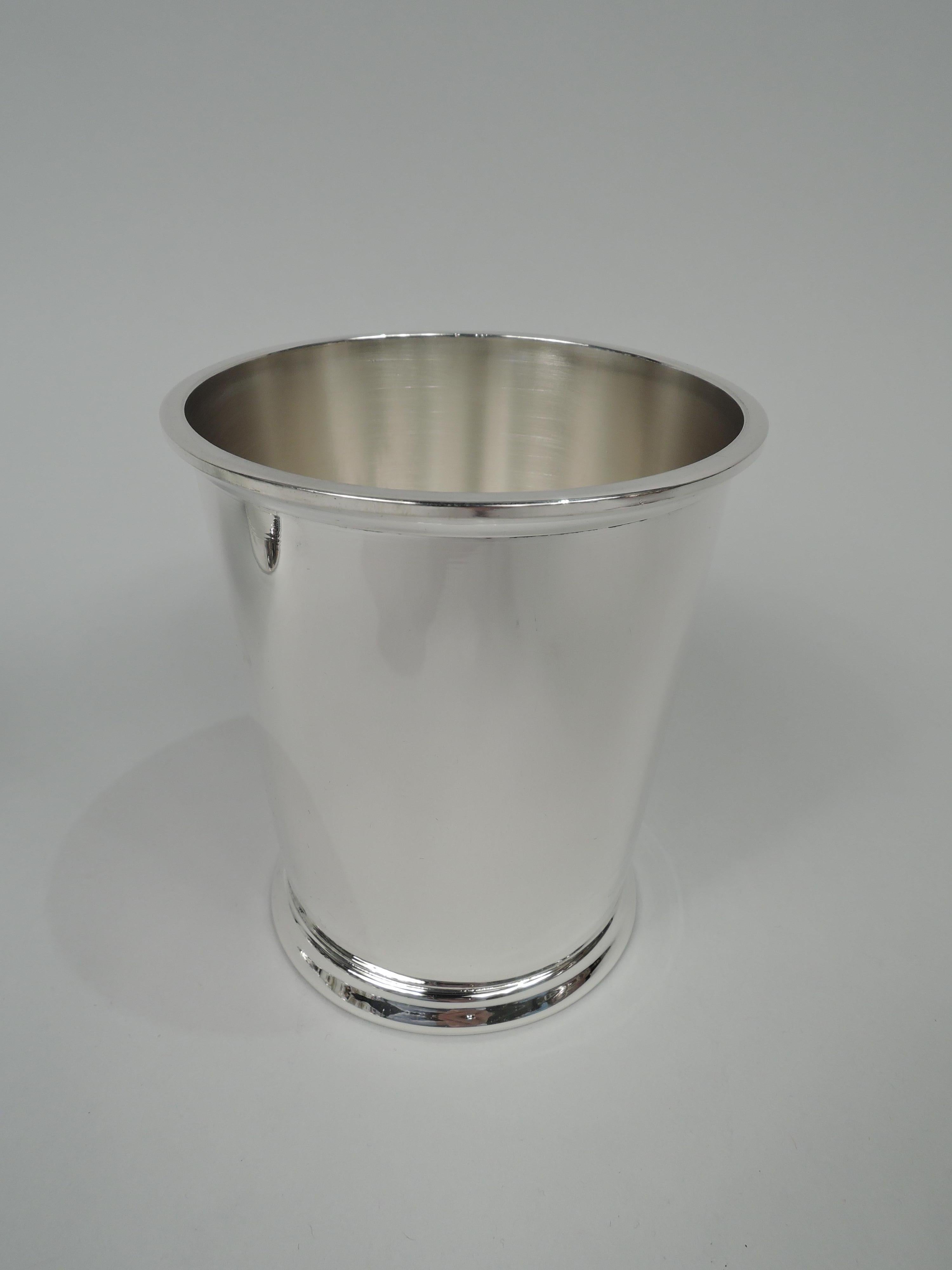 Modern Set of 12 Fisher Sterling Silver Mint Julep Cups