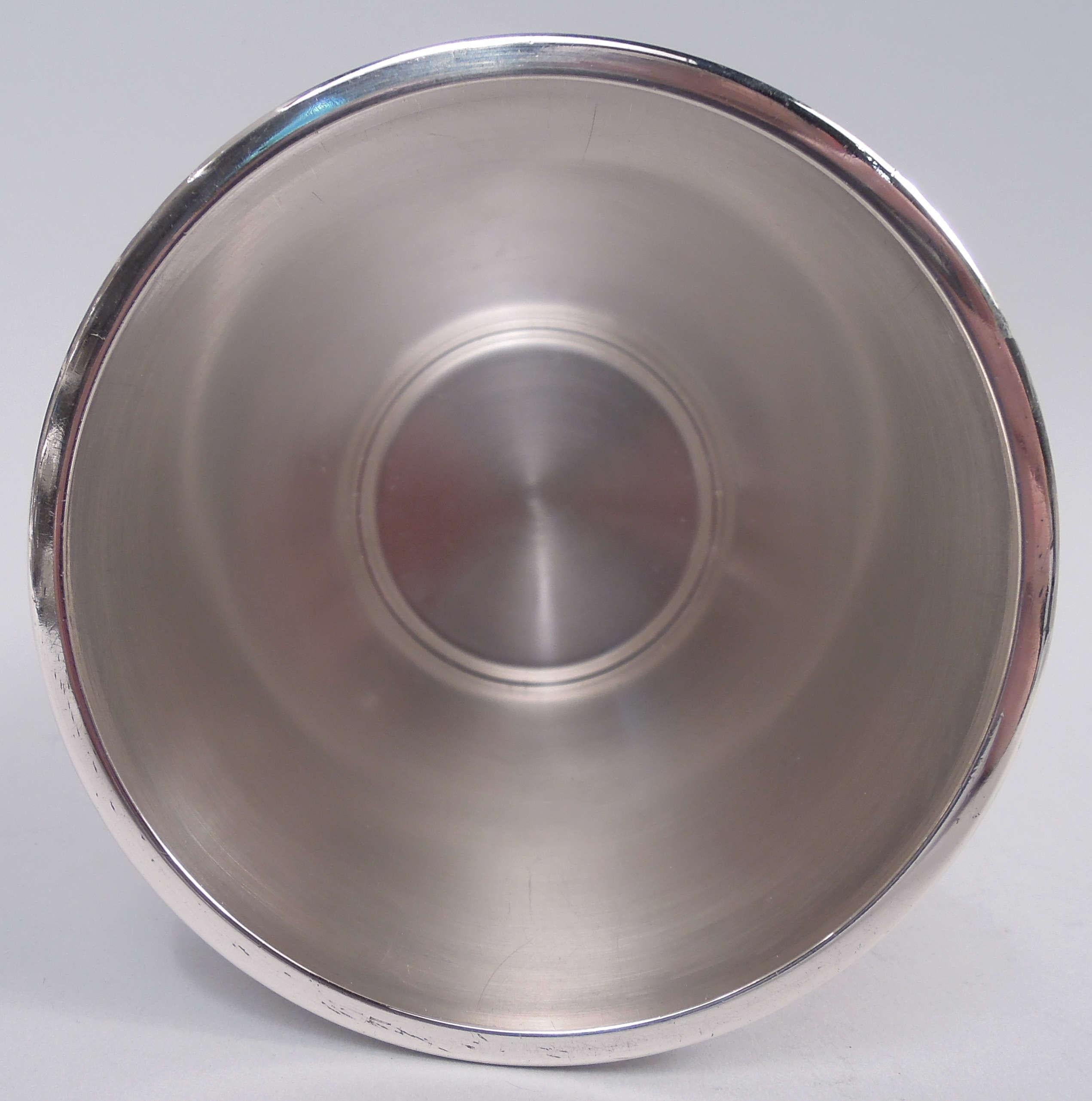 Modern Set of 12 Fisher Tall Sterling Silver Mint Julep Cups For Sale