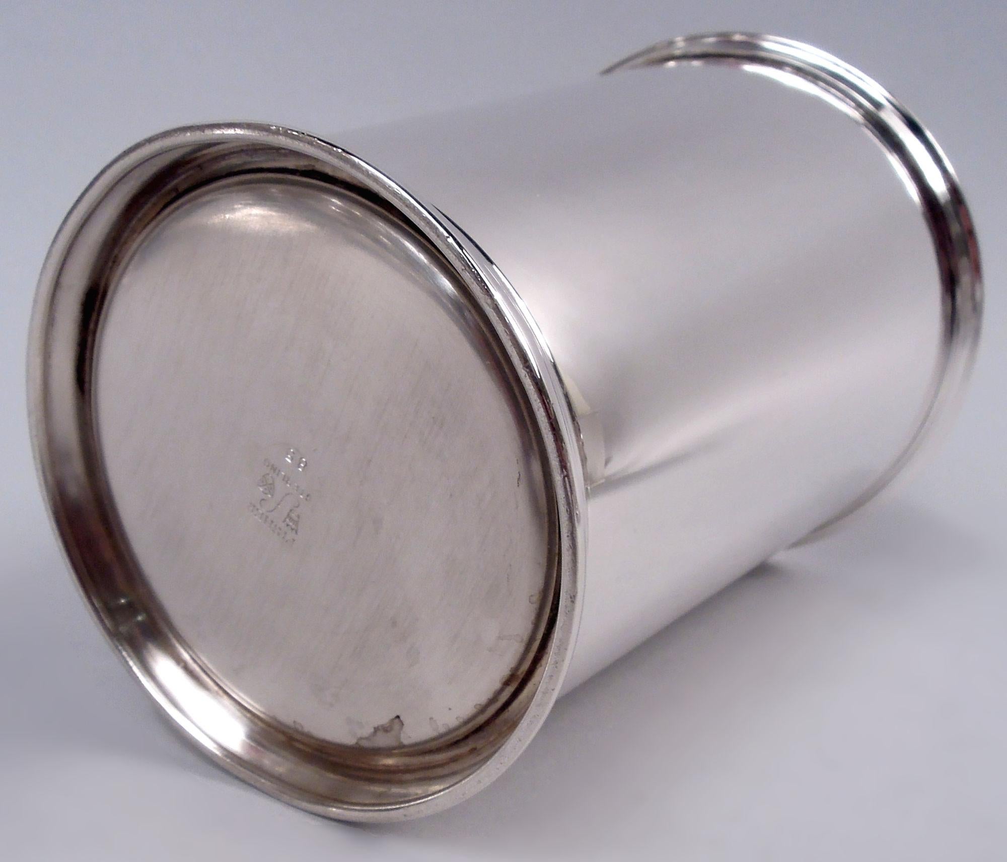 Set of 12 Fisher Tall Sterling Silver Mint Julep Cups In Good Condition For Sale In New York, NY