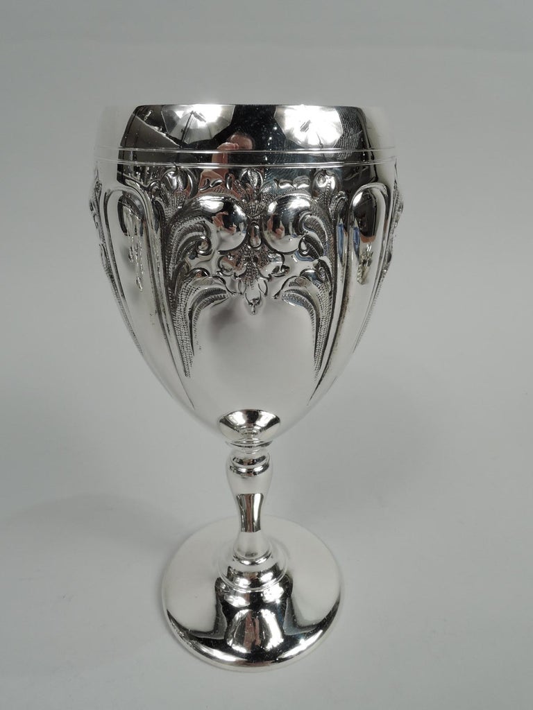 Set of 12 Fisher Victoria Sterling Silver Goblets For Sale at 1stDibs