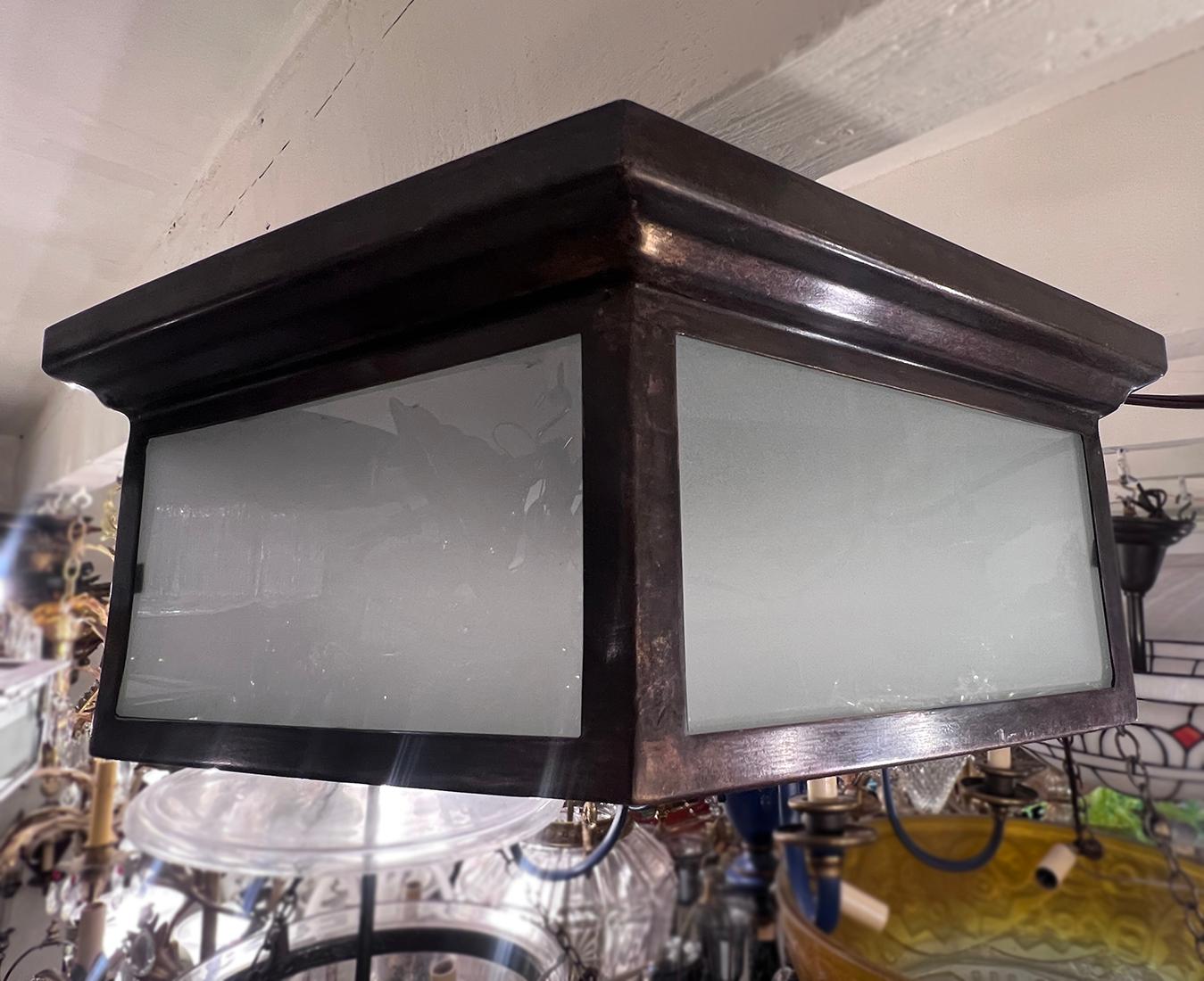 Mid-20th Century Set of 12 Flush-Mounted Light Fixtures, Sold Individually For Sale