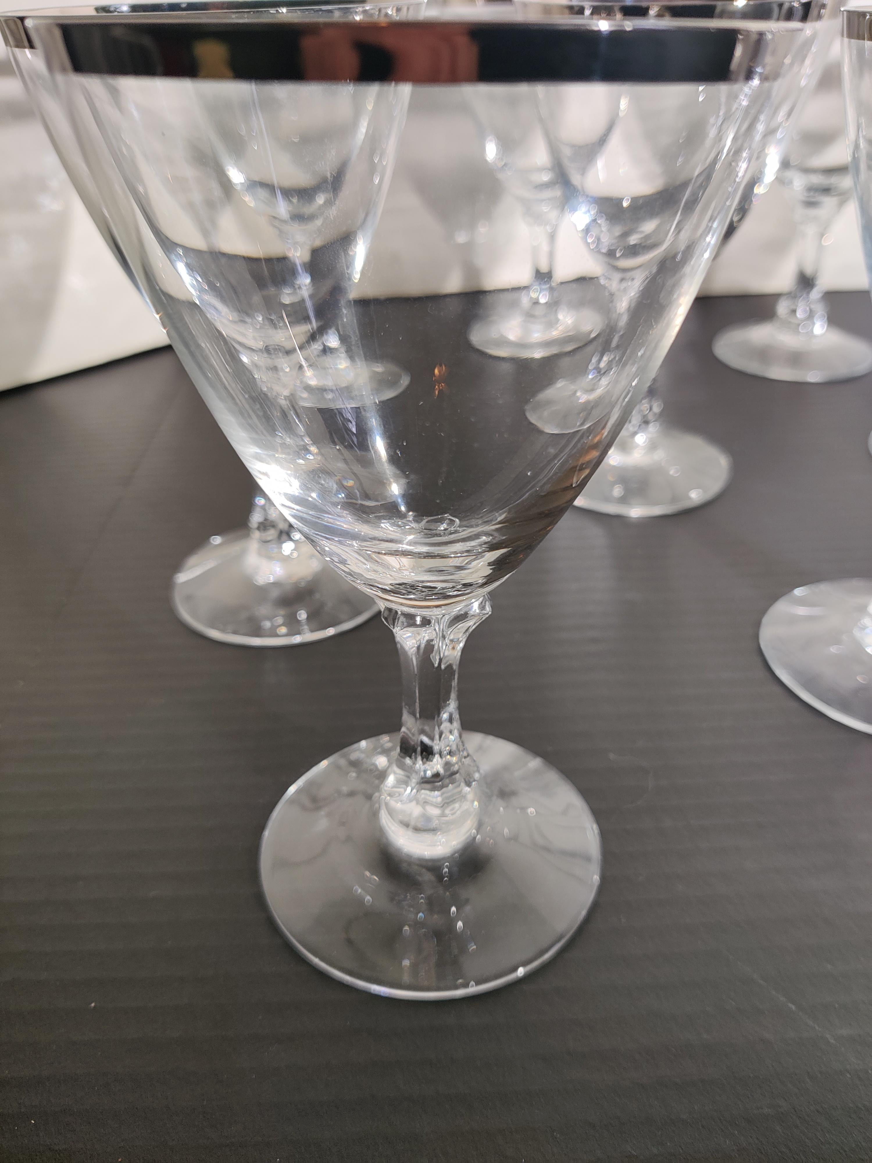 Set de 12 Fostoria  alianza de boda alianza de platino copas en Bueno estado para la venta en Cincinnati, OH