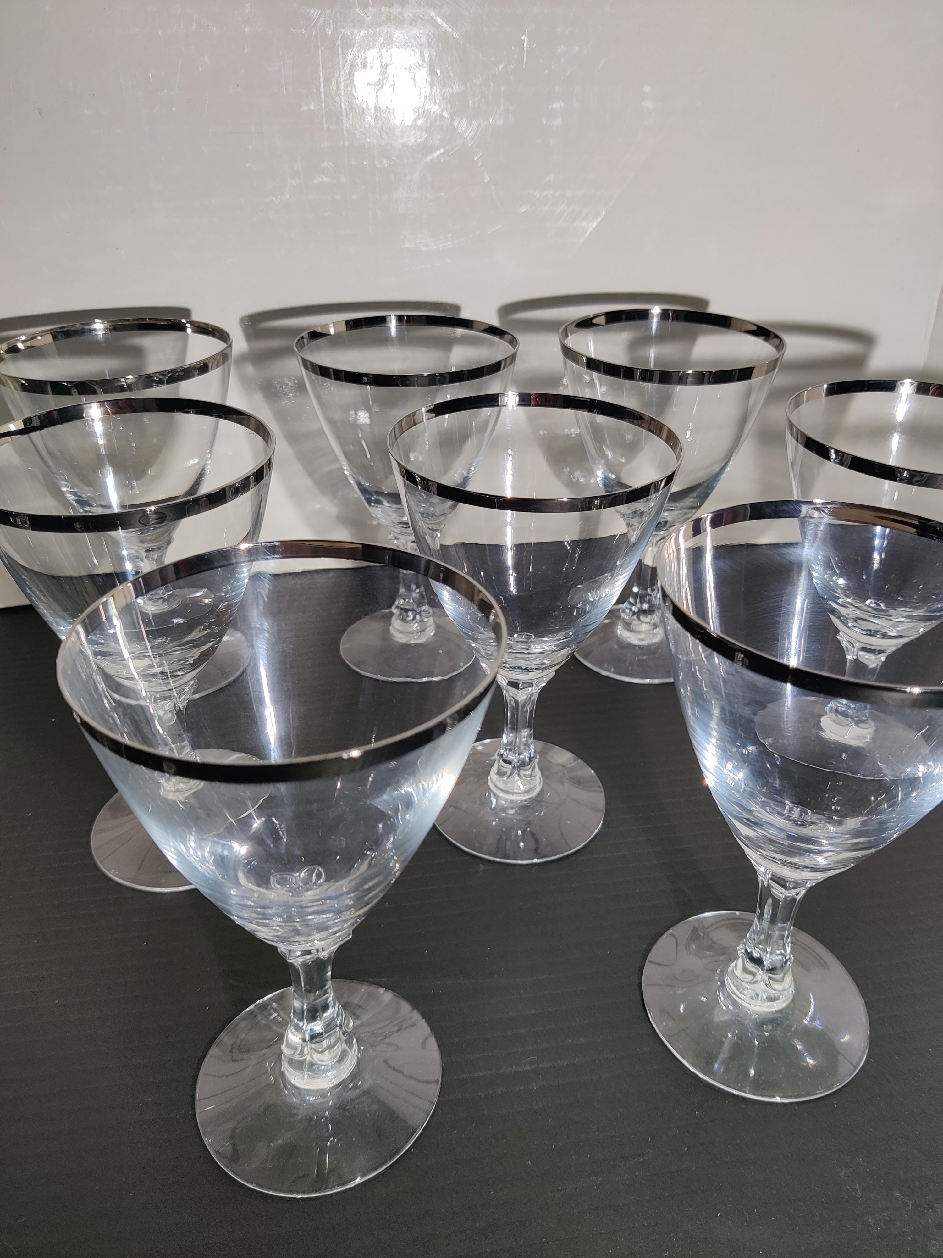 Set de 12 Fostoria  alianza de boda alianza de platino copas Vidrio en venta