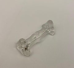 Set of 12 French Art Deco Style Molded Glass Knife Rests