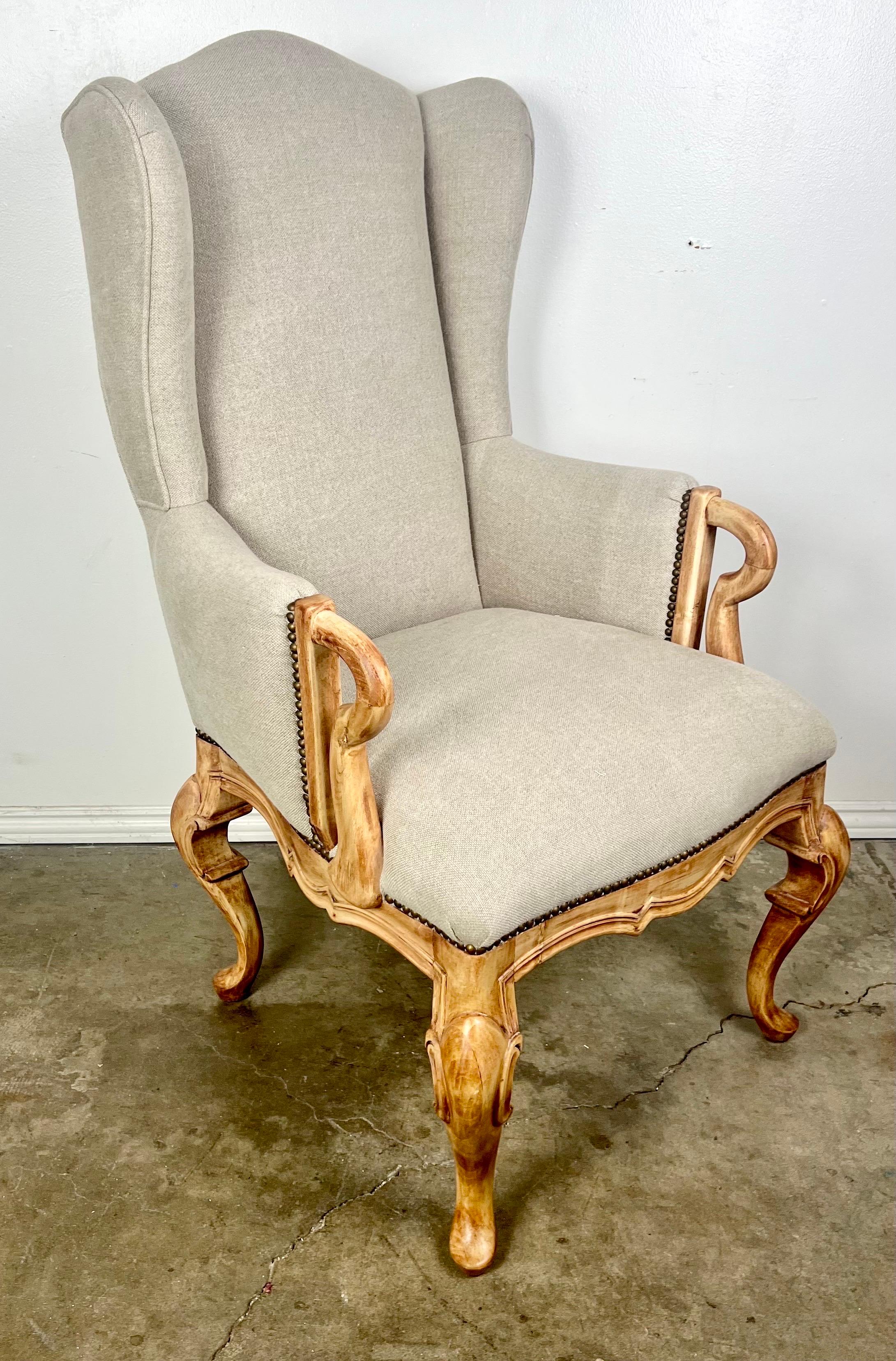 Linen Set of (12) French Louis XV Style Dining Chairs