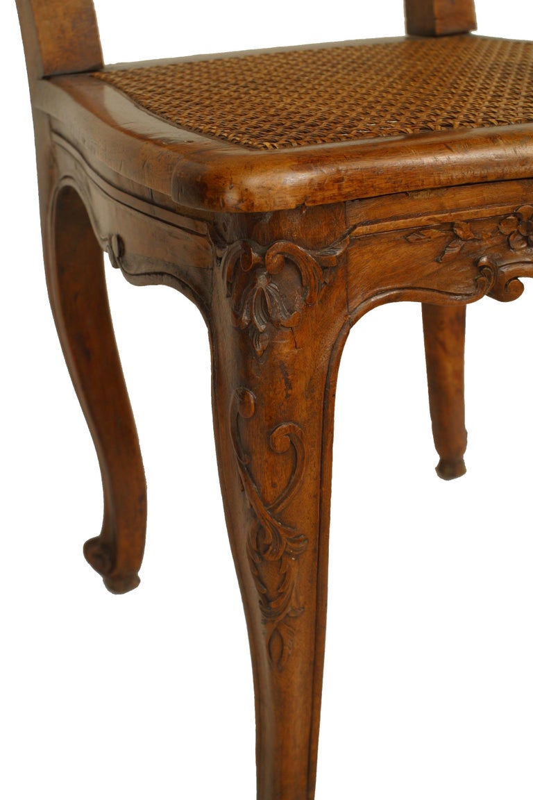 Set of 12 French Louis XV Walnut Side Chairs For Sale at 1stDibs