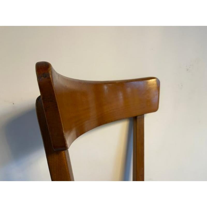 Francese Set di 12 sedie da bistrot francesi in legno di Baumann, 1960 in vendita