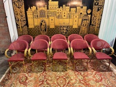 Set of 12 garden chairs - bistro 1960