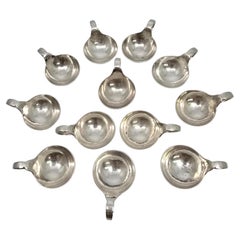 Set of 12 Georg Jensen Denmark Sterling Silver Salt Cellars 110 w/Mono #19861