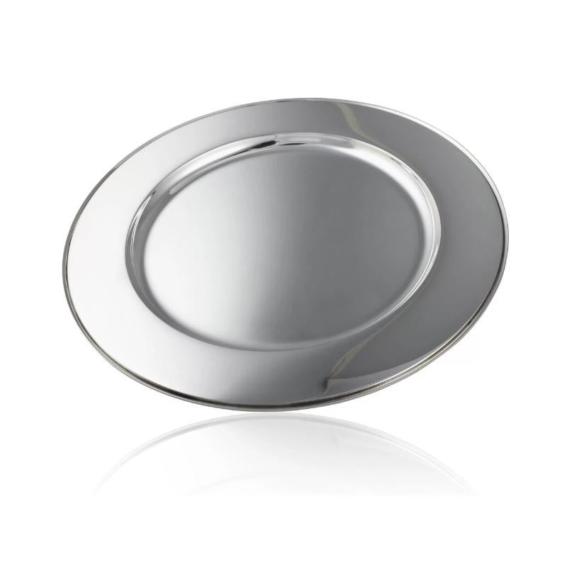 Pyramid Rim Plate Set of 12 Georg Jensen Pyramid Sterling Silver Charger Plates 600Y For ...