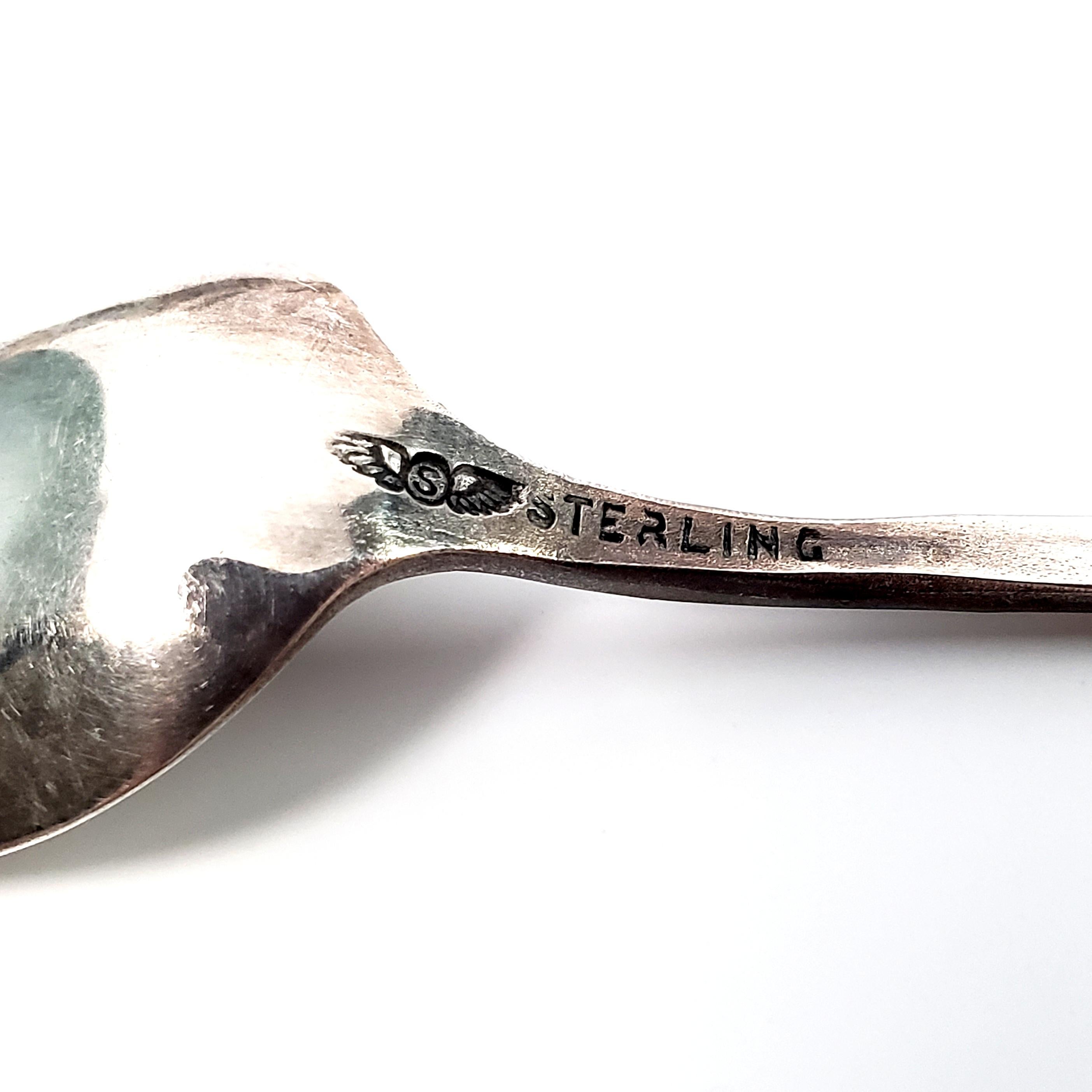 Set of 12 George Shiebler Plant Pattern Sterling Silver Demitasse Spoons For Sale 1