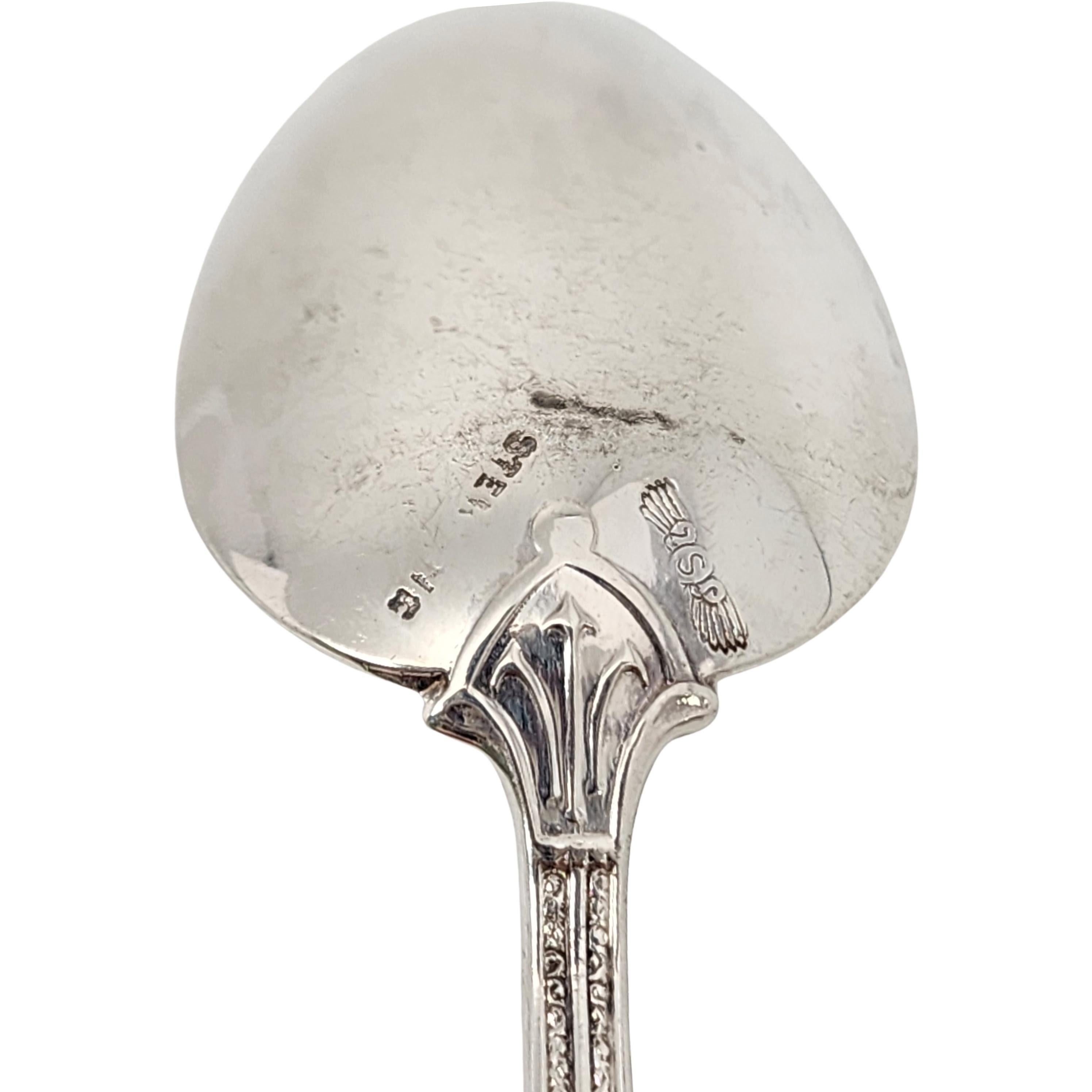 Set of 12 George Shiebler Sterling Silver Amaryllis Teaspoons w/Engraving #15844 For Sale 5