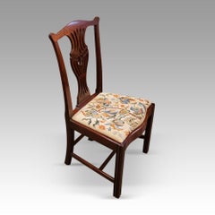 Set of 12 Georgian Chippendale mahogany dining chairs