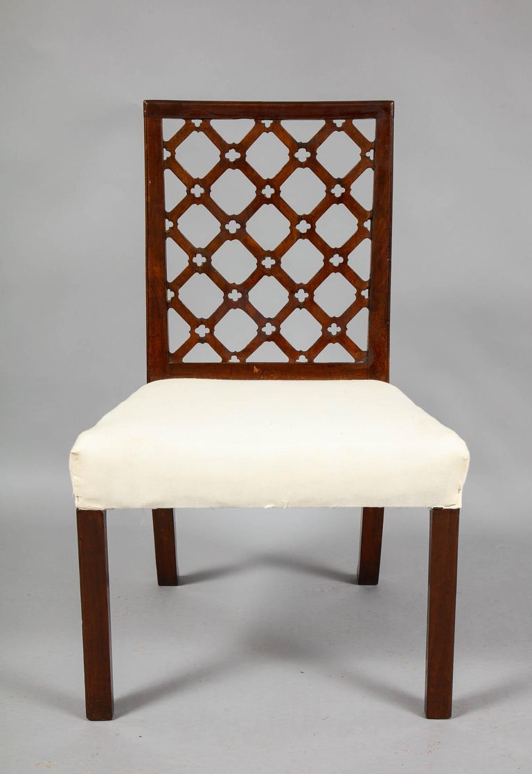 Set of 12 Lattice Back Chairs at 1stDibs