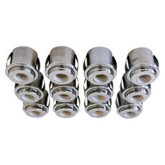 Set of 12 Gino Sarfatti Recessed Ceiling Lights 'SP 13' for Arteluce Italy 1970s