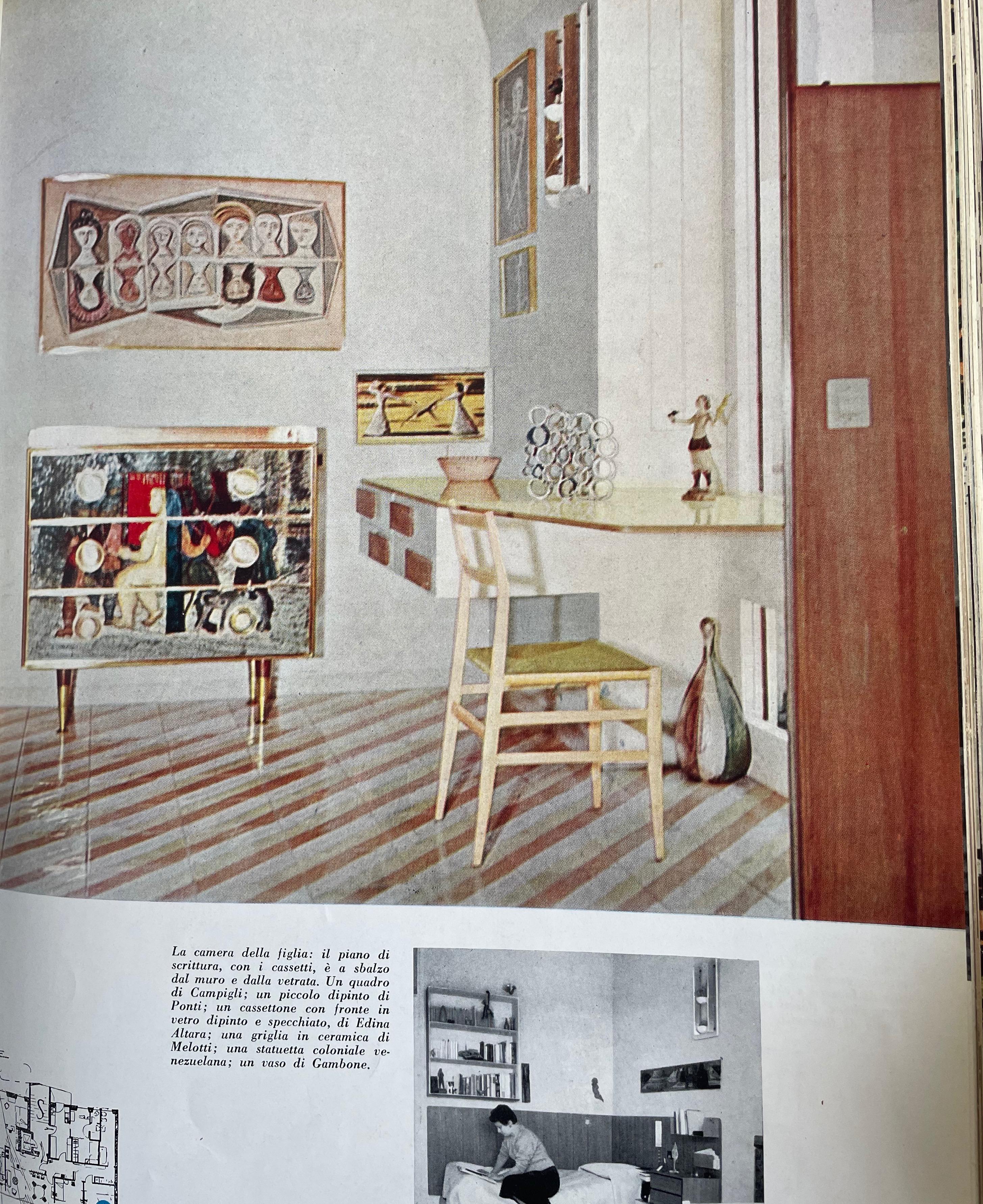 Ensemble de 12 chaises de salle à manger Gio Ponti modèle 646 pour Cassina, Italie, années 1950 en vente 9