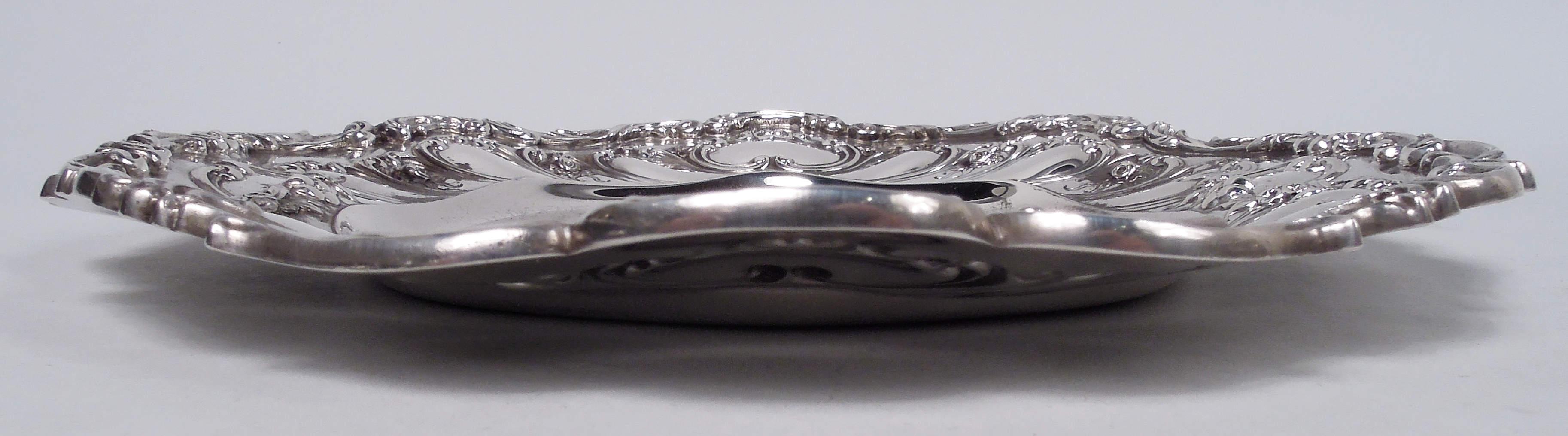 American Set of 12 Gorham Chantilly Sterling Silver Bread & Butter Plates