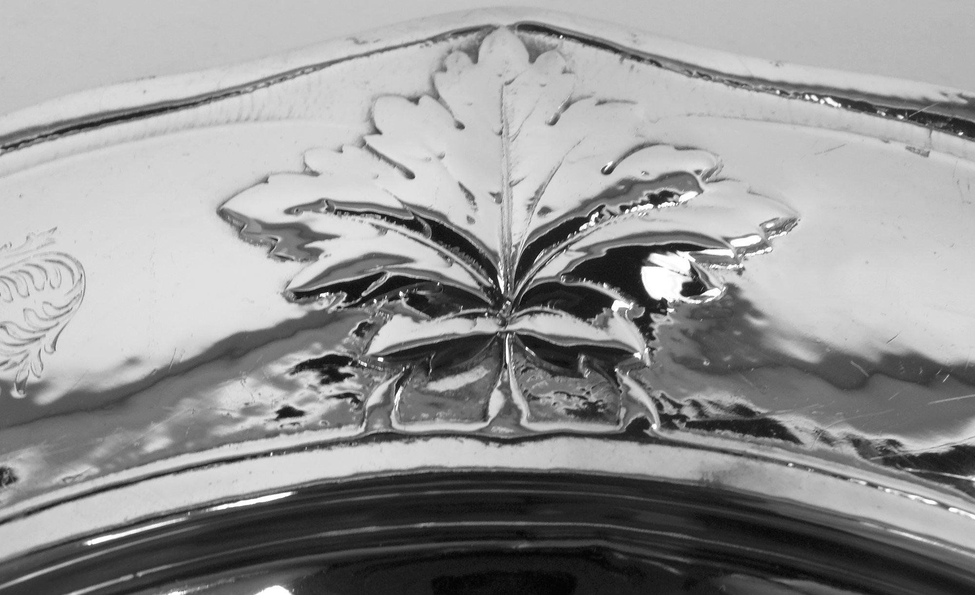 Lote de 12 platos de plata Martelé Gorham Edwardian Art Nouveau Silver en venta