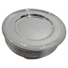 Set of 12 Gorham Kensington Sterling Silver Bread & Butter Plates