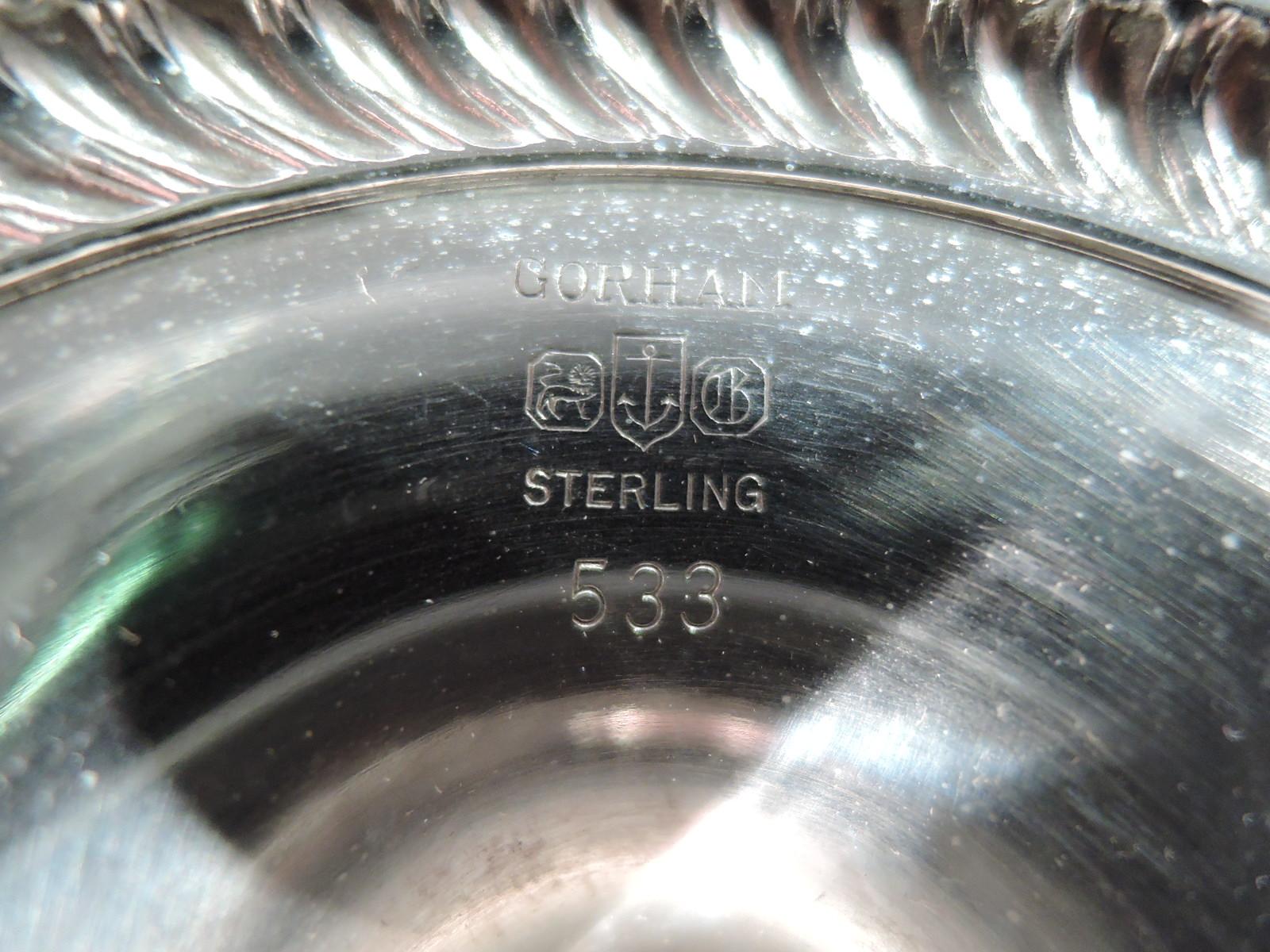 Set of 12 Gorham Sterling Silver Modern Georgian Goblets 2