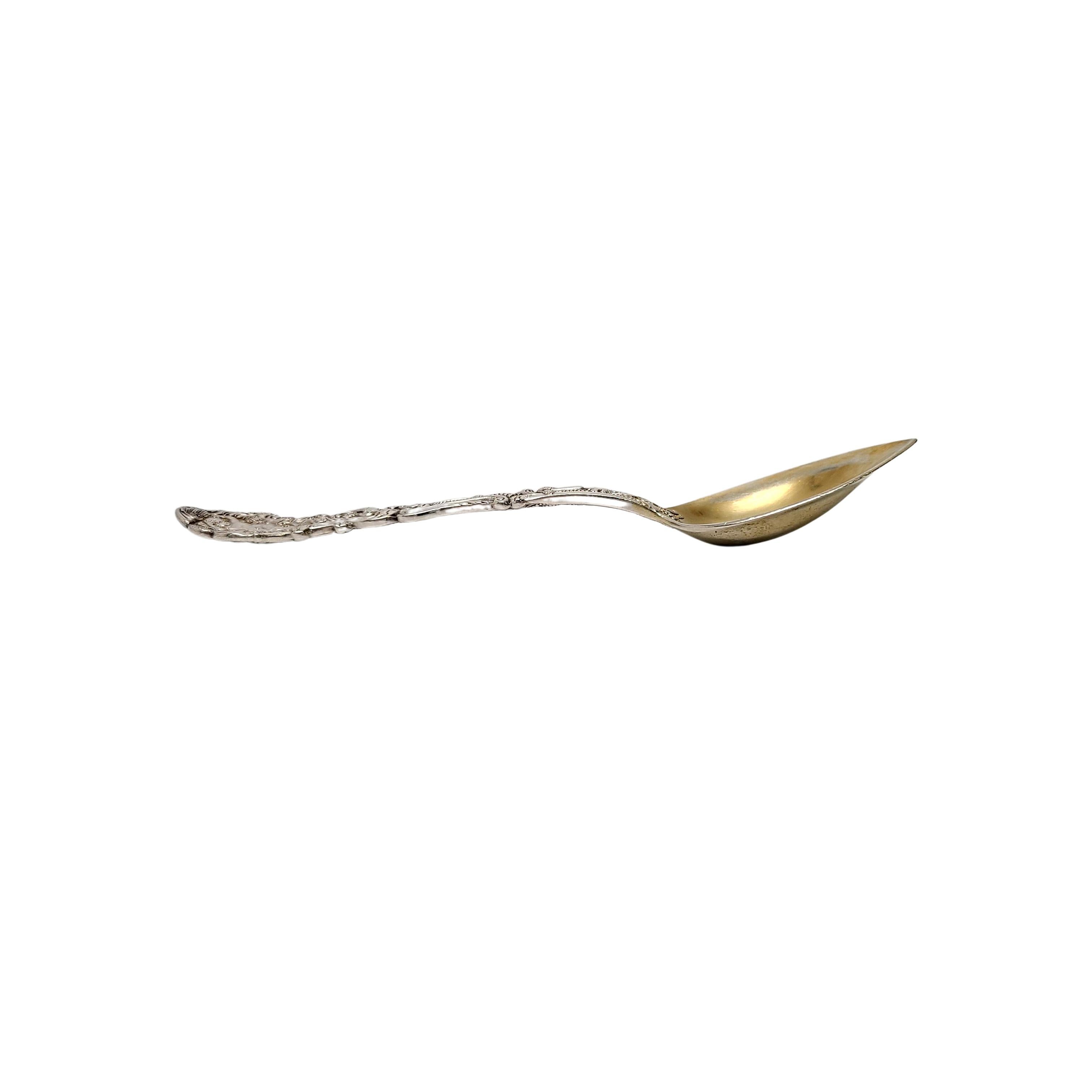 Set of 12 Gorham Versailles Sterling Silver/Gold Wash Bowl Spoons 'Monogrammed' For Sale 4