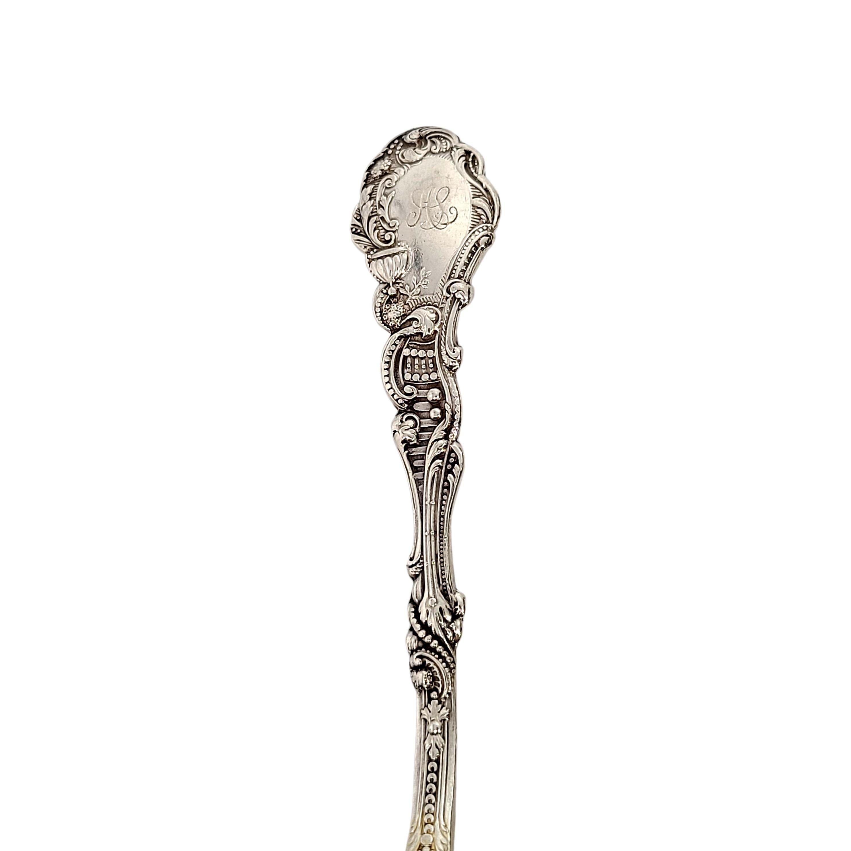 Set of 12 Gorham Versailles Sterling Silver/Gold Wash Bowl Spoons 'Monogrammed' For Sale 2
