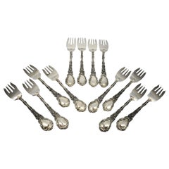 Set of 12 Gorham Versailles Sterling Silver Salad Forks 6 3/8" #15710