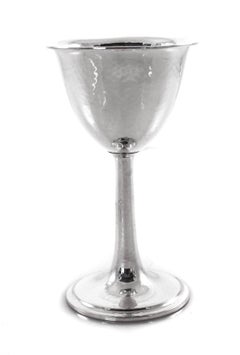 Set of 12 Hammered Goblets