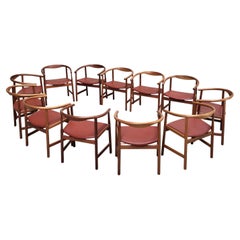 Set of 12 Hans Wegner Dining Chair PP203 by PP Mobler Denmark 1969