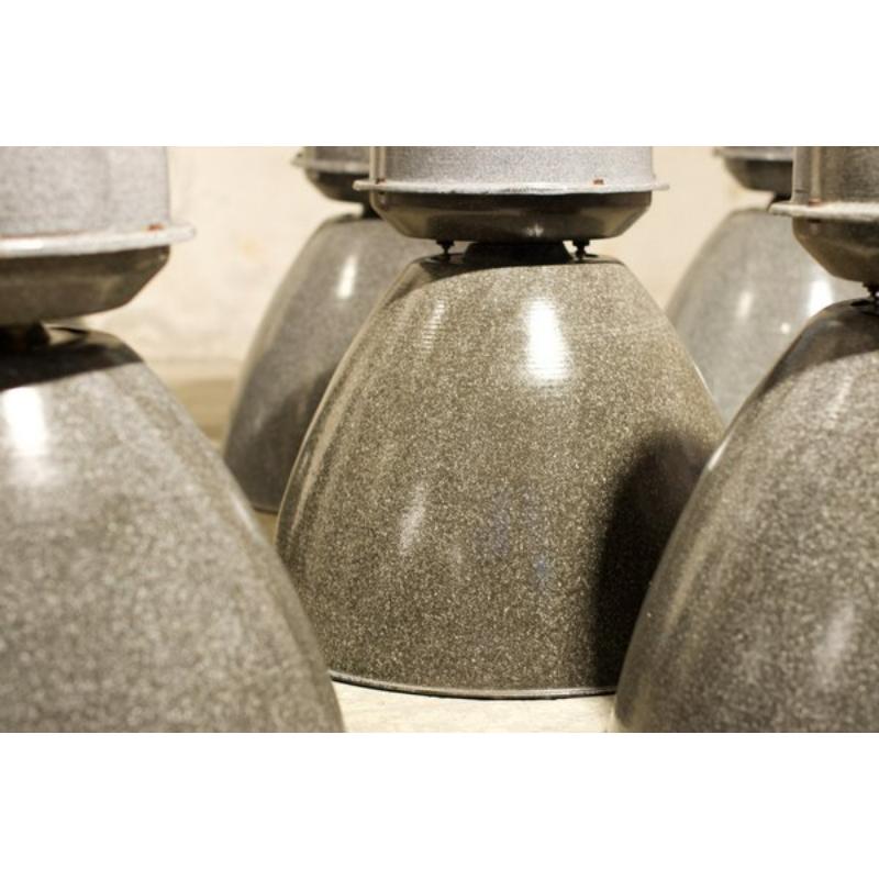 Set di 12 lampade a sospensione industriali, 1960

Design vintage
Serie di 12 lampade a sospensione industriali 100% vintage!

Informazioni aggiuntive:
Materiale: Acciaio
Colore: grigio
Periodo di progettazione: Dal 1960 al 1969
Anno: 1961
Paese di