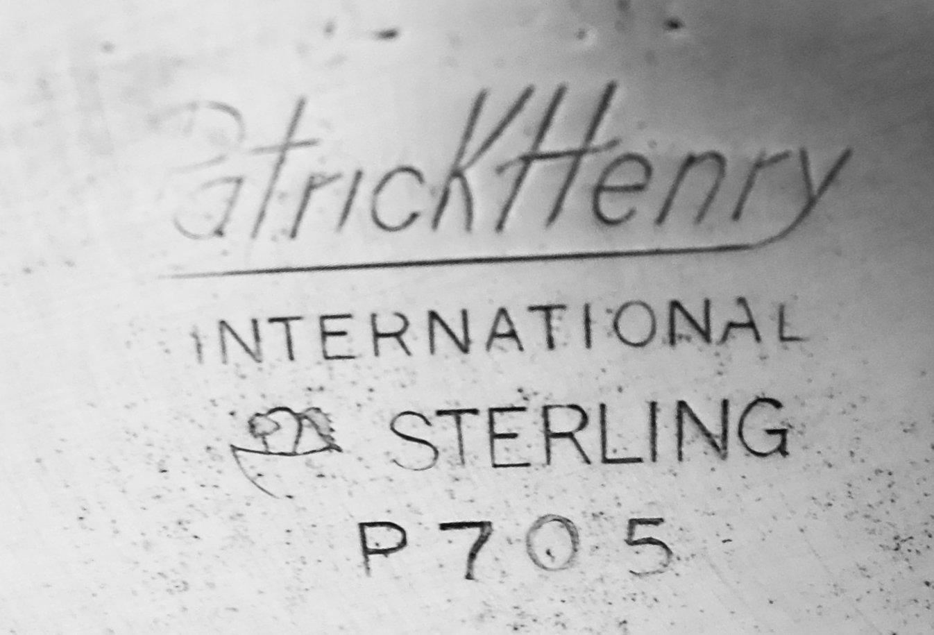 Argento 925 Set di 12 Mint Juleps International Sterling Silver Patrick Henry in vendita
