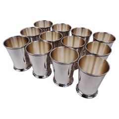 Set of 12 International Patrick Henry Sterling Silver Mint Juleps