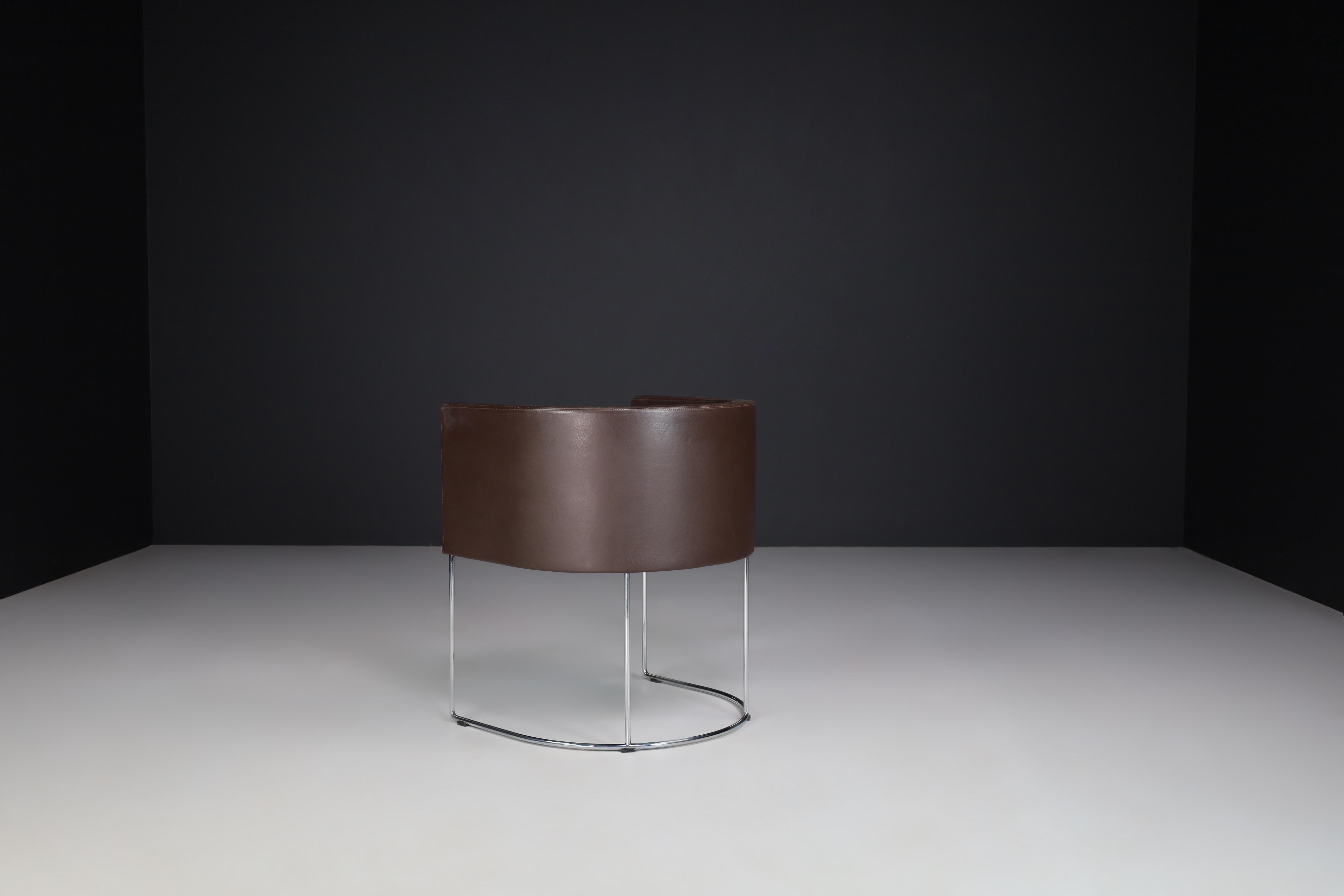Set of 12 Italian Modern Arm Dining Chairs by Piero Lissoni for Matteo Grassi For Sale 5