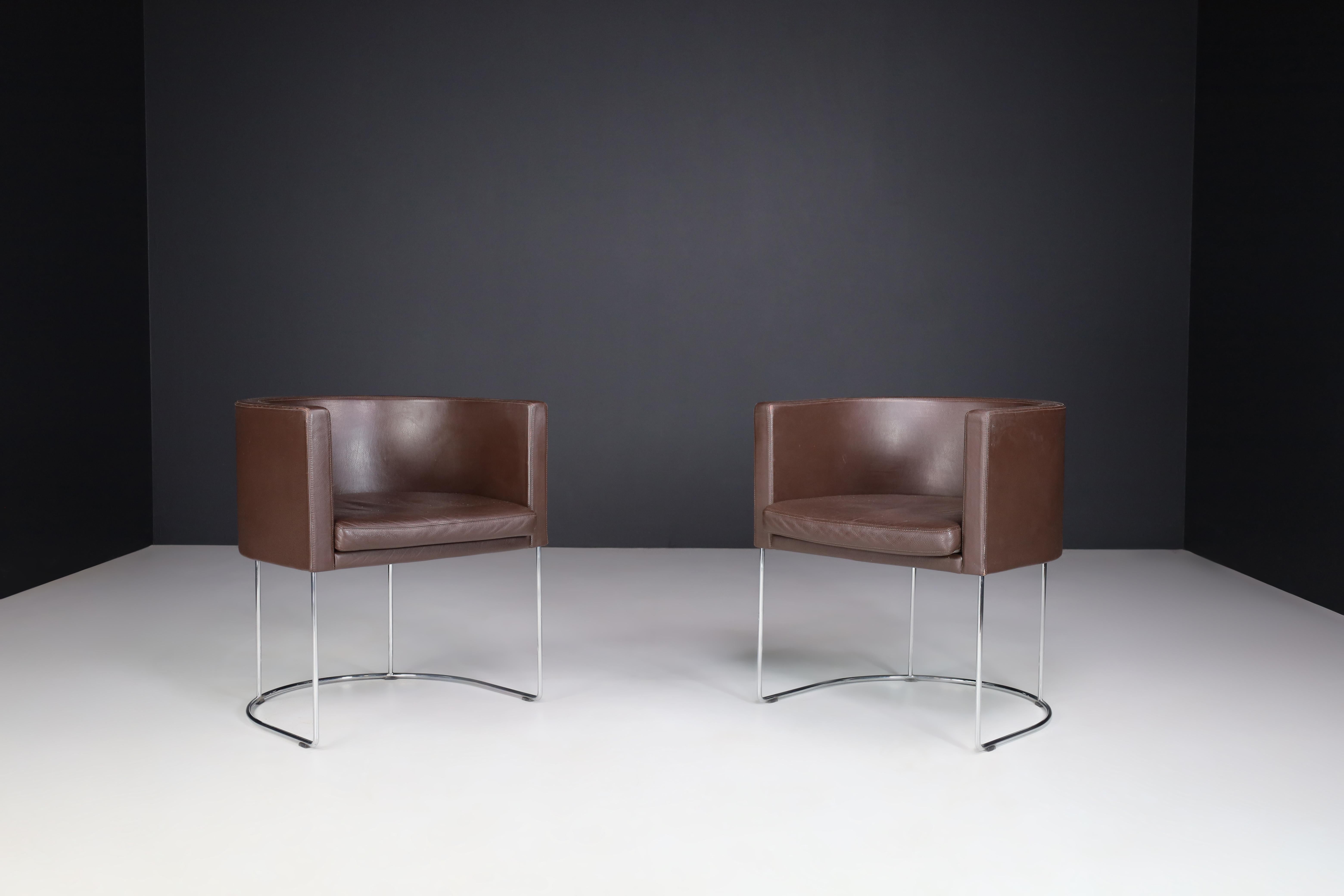 Set of 12 Italian Modern Arm Dining Chairs by Piero Lissoni for Matteo Grassi For Sale 2