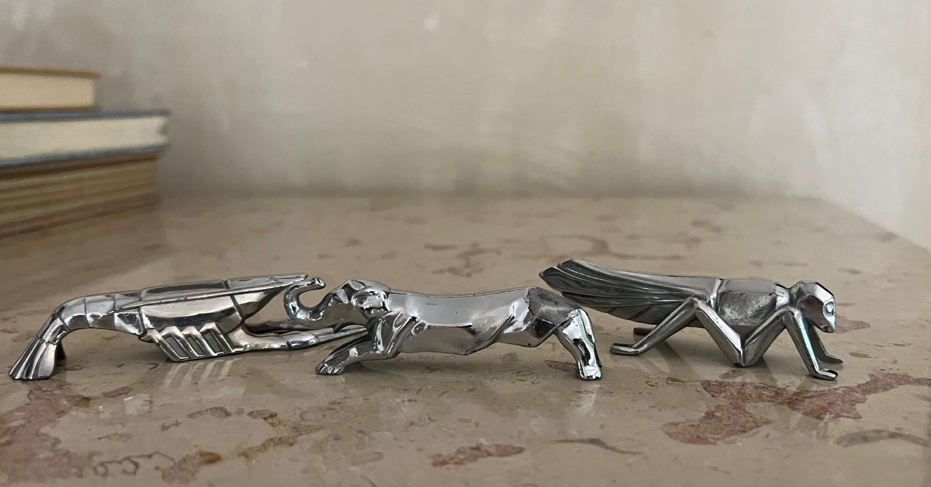 Set of 12 Knife Rests in the Art Deco Style of Christofle For Sale 1
