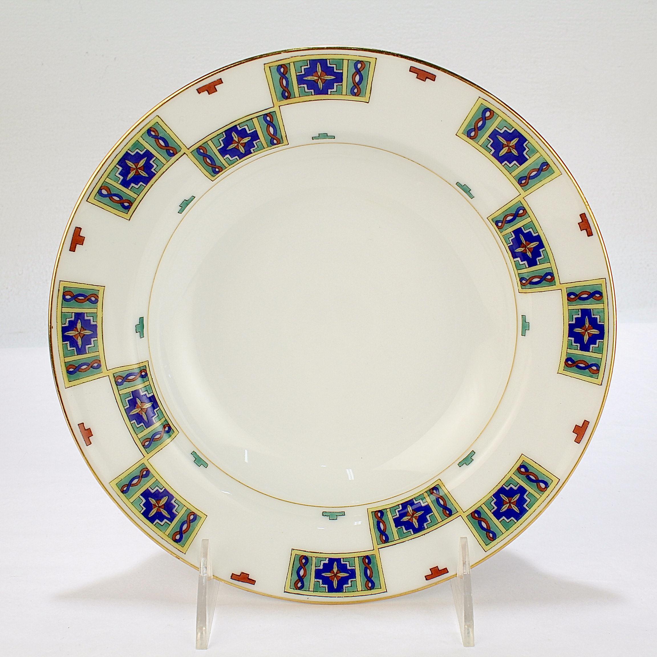 Set of 12 Kornilov / Kornilow Brothers Imperial Russian Porcelain Soup Bowls For Sale 4