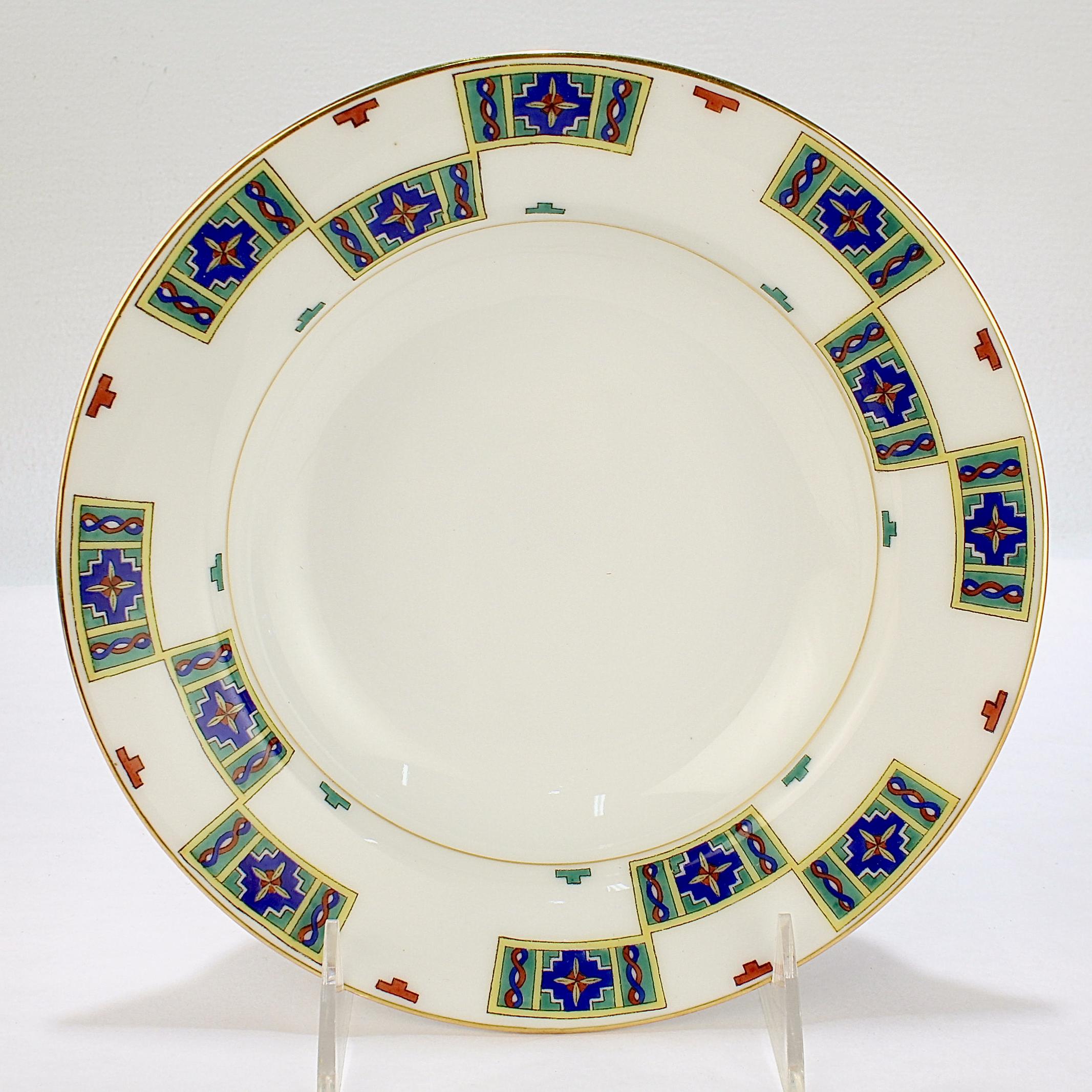 Set of 12 Kornilov / Kornilow Brothers Imperial Russian Porcelain Soup Bowls For Sale 5