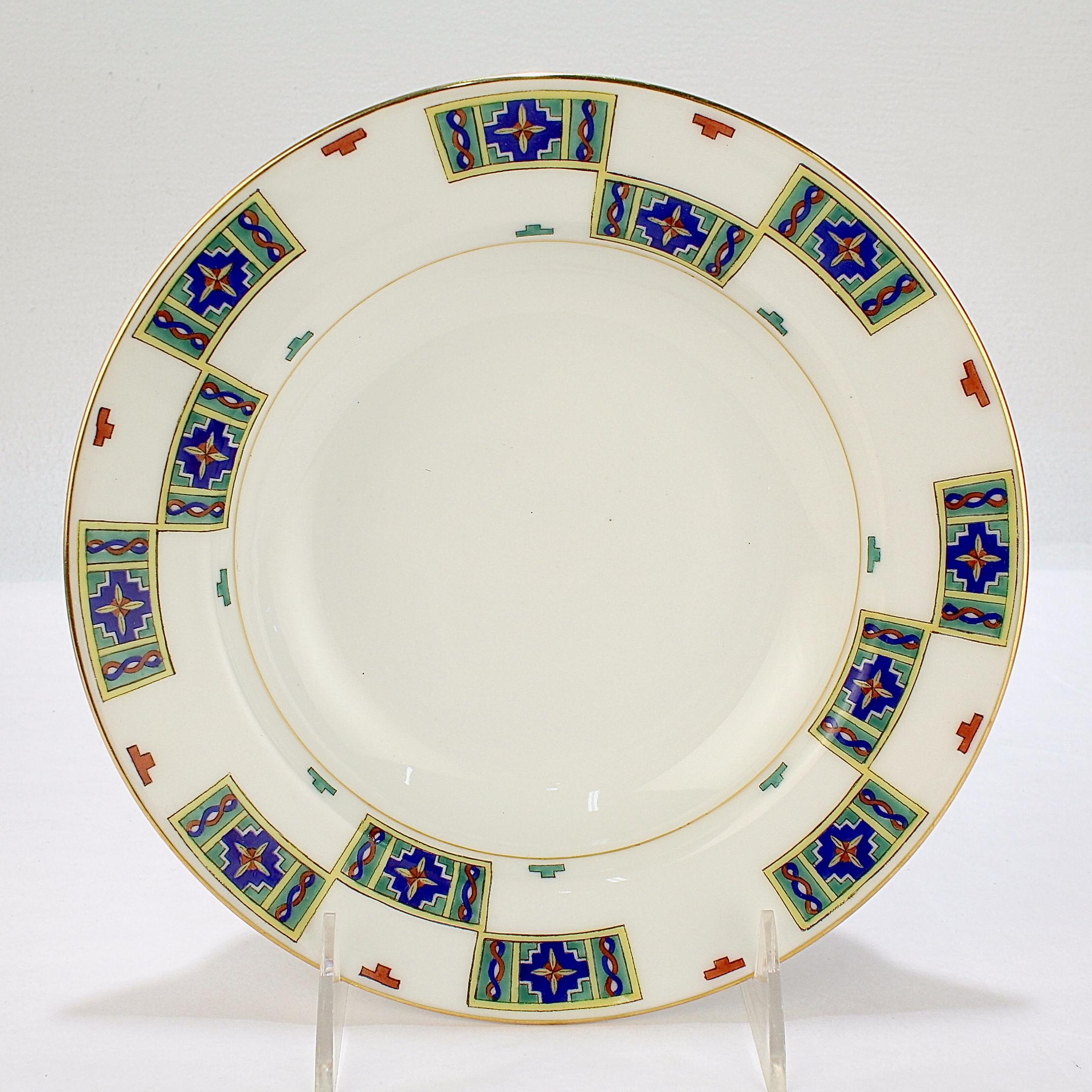 Set of 12 Kornilov / Kornilow Brothers Imperial Russian Porcelain Soup Bowls For Sale 6
