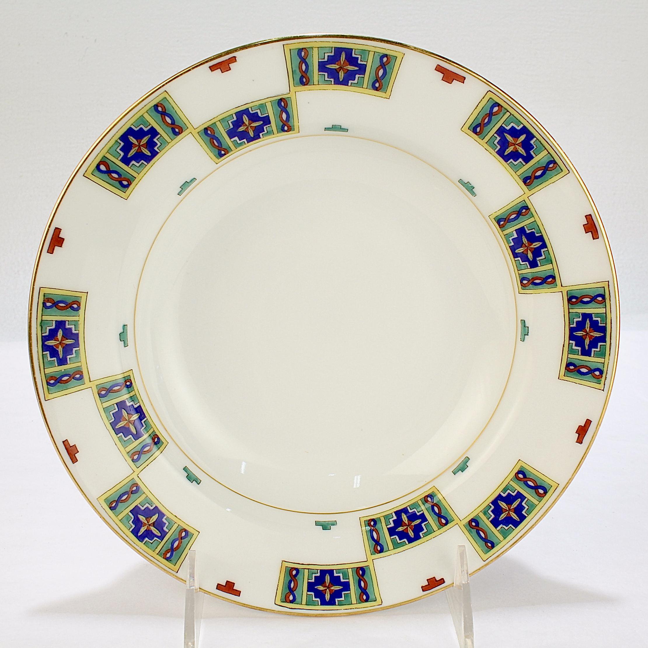 Set of 12 Kornilov / Kornilow Brothers Imperial Russian Porcelain Soup Bowls For Sale 8